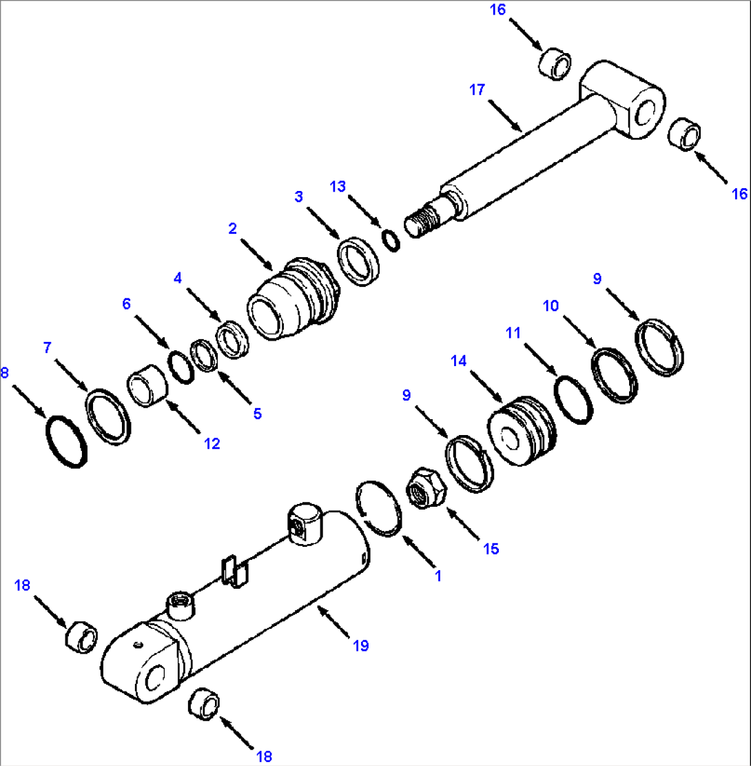 FIG. T2450-01A0 RIPPER CYLINDER