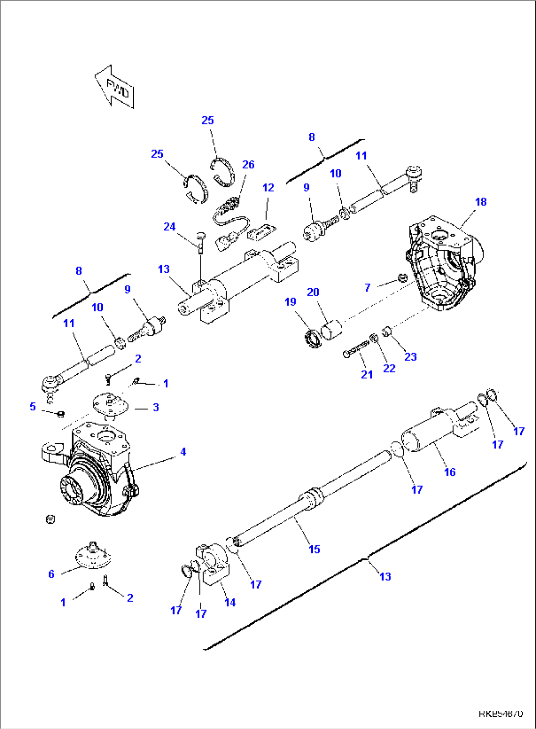FRONT AXLE (2/7)