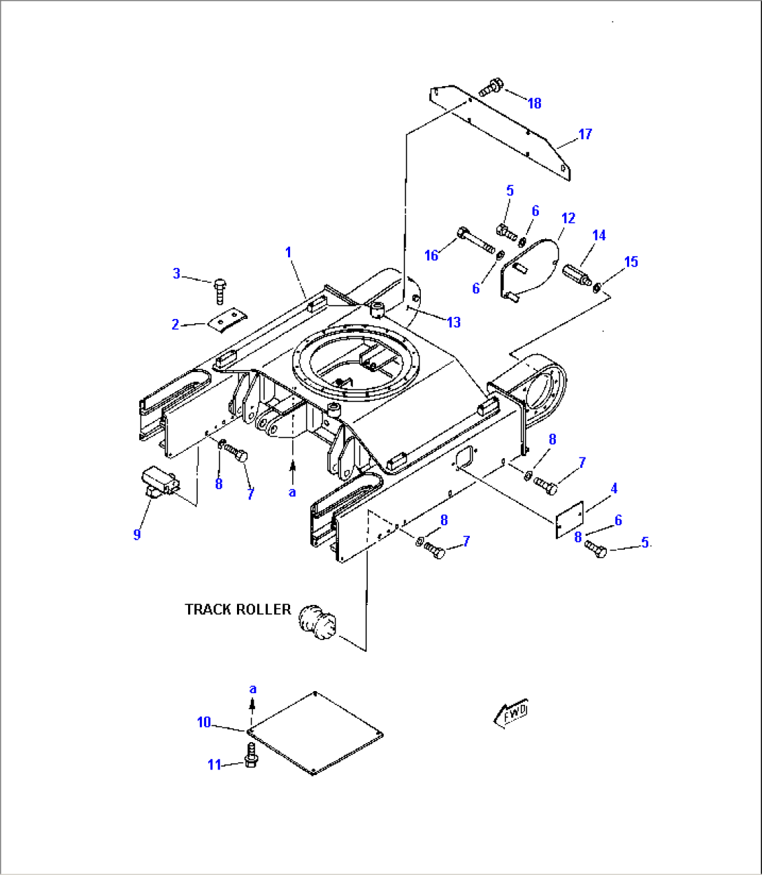 TRACK FRAME (FOR RUBBER SHOE)