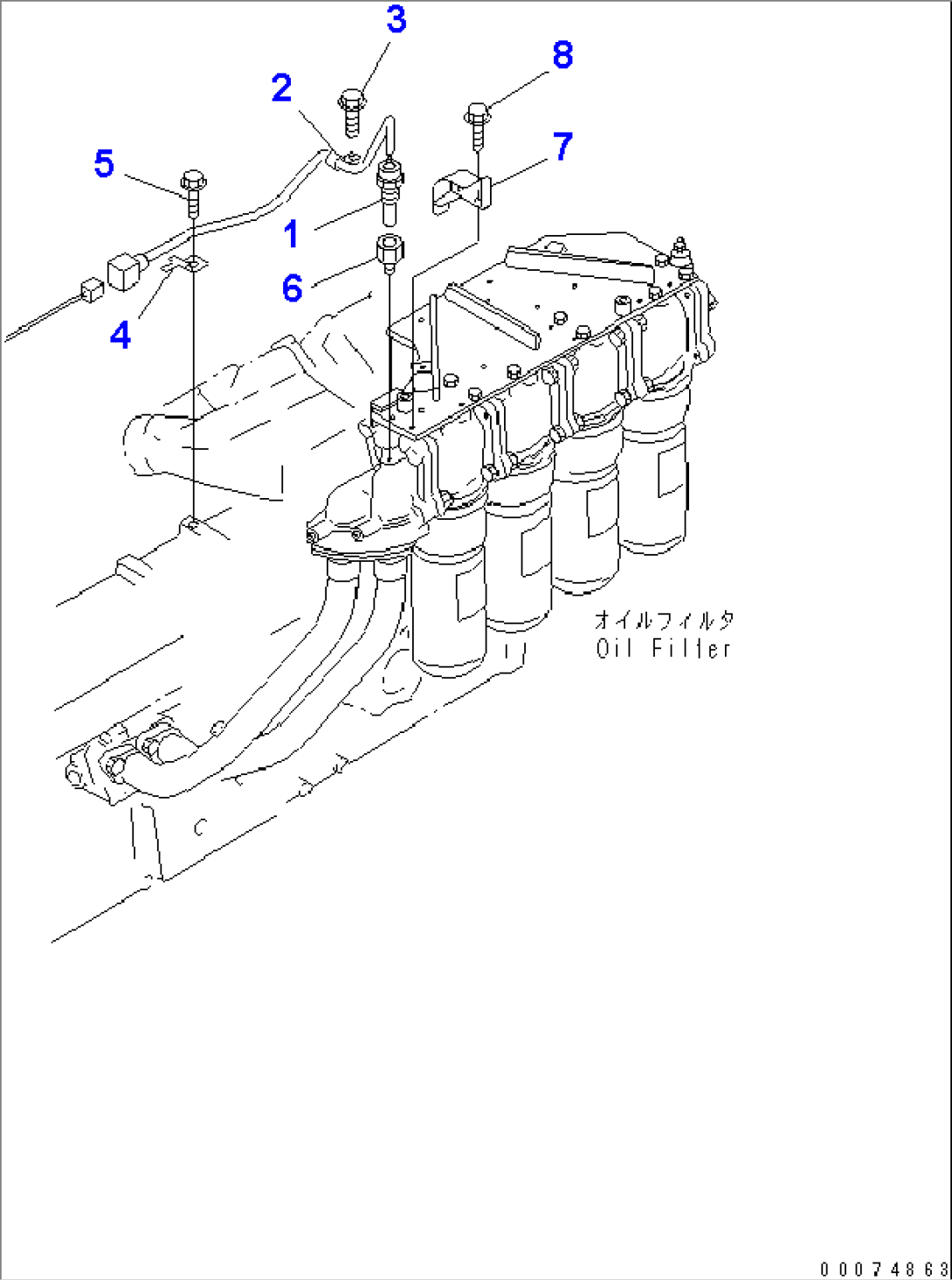 OIL PRESSURE SENSOR (VHMS SPEC.)(#14427-)