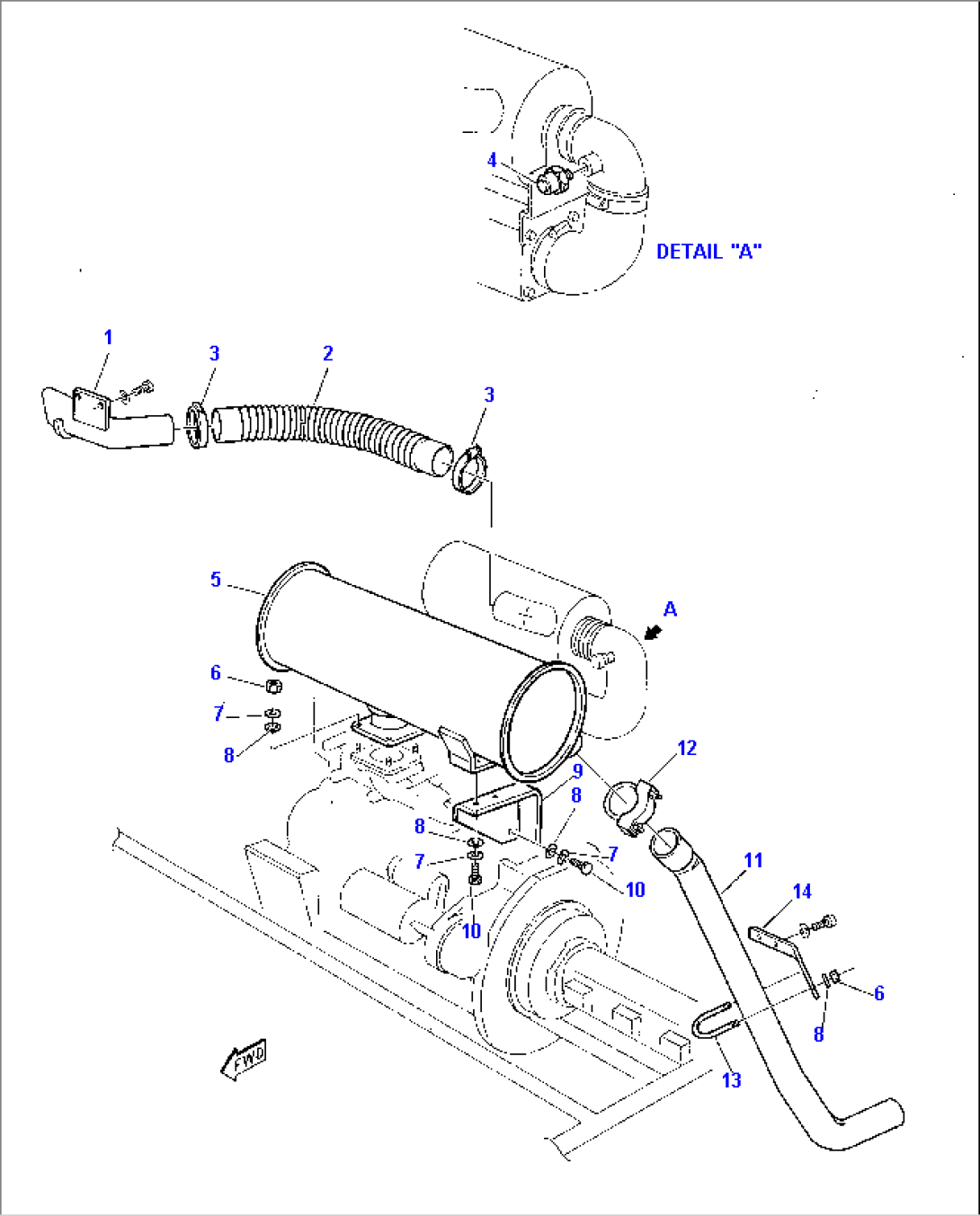 AIR SUCTION - PIPE, EXHAUST