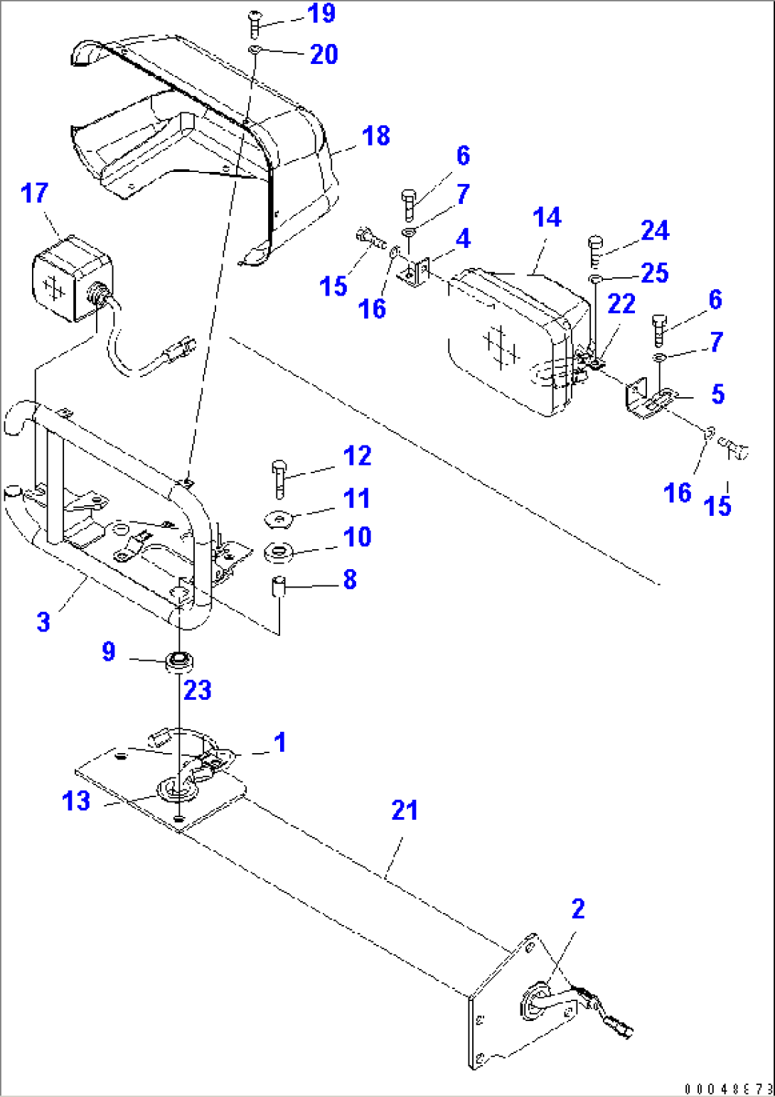 FRONT LIGHT (HEAD LAMP) (R.H.)(#60001-)