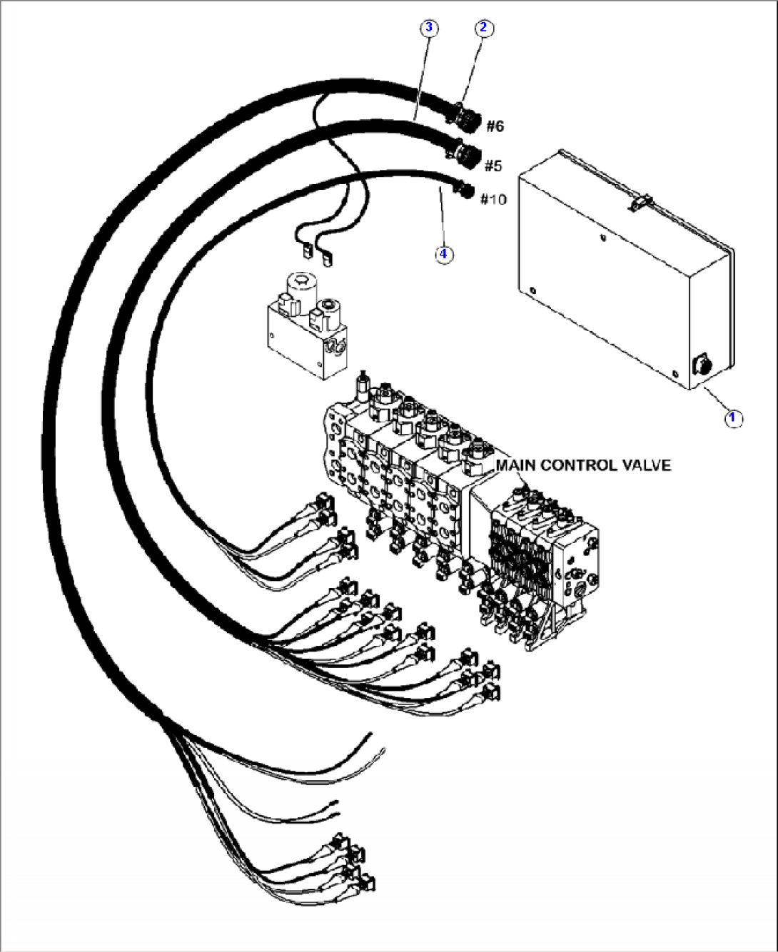 E2035-01A0 IQAN CONTROL BOX TO MAIN CONTROL VALVE