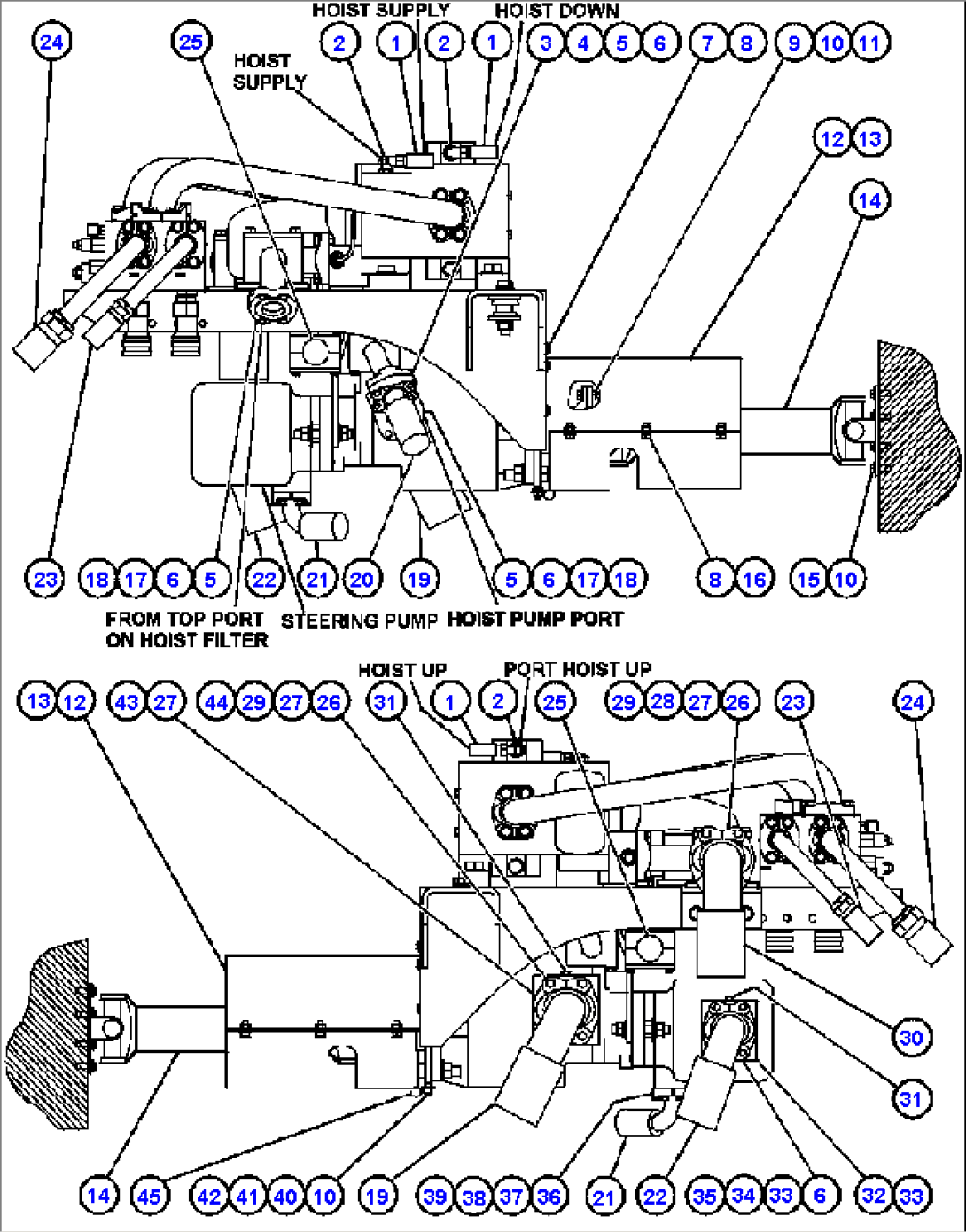 HYDRAULIC SYSTEM PIPING