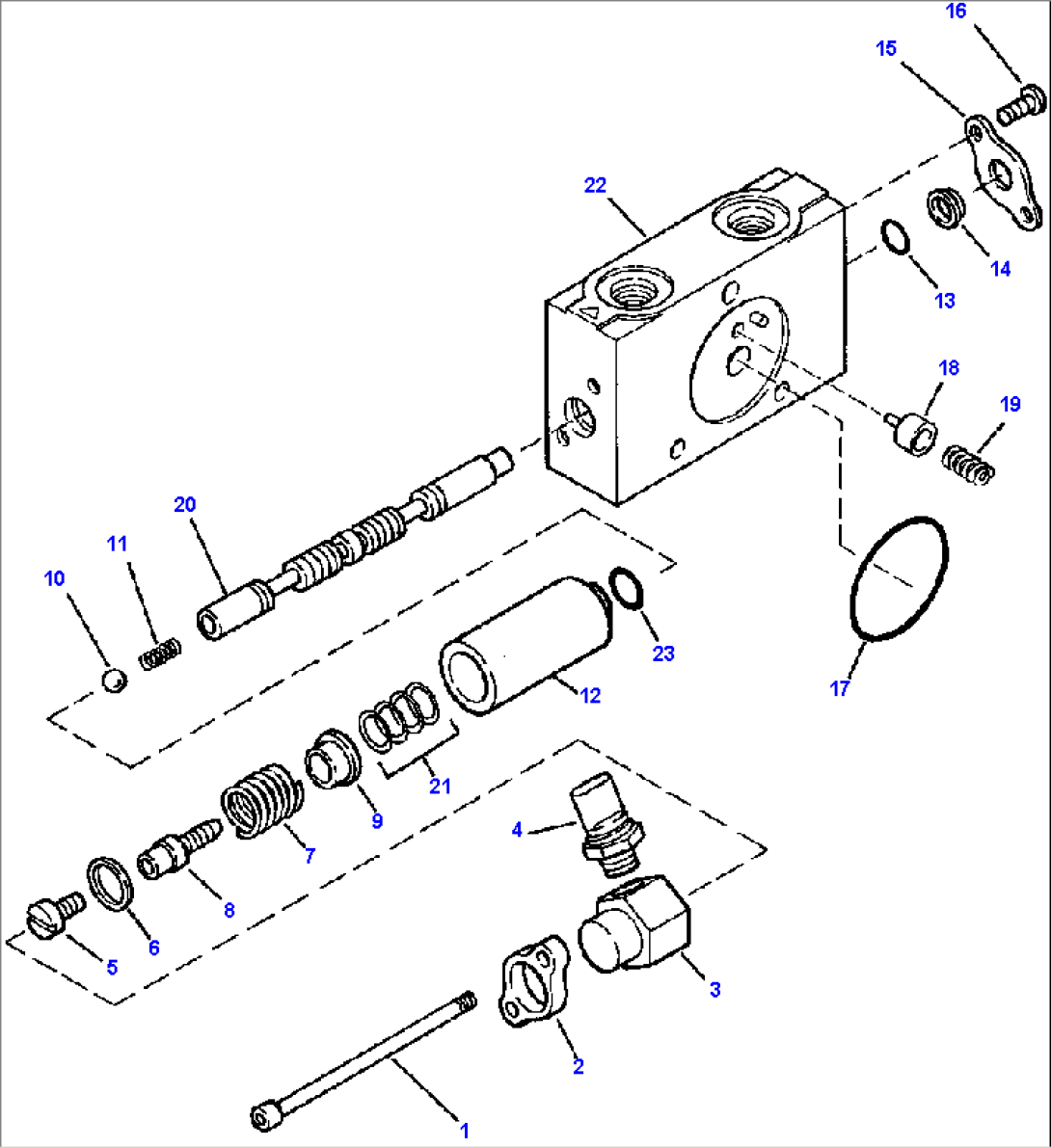 FIG. H5180-02A21 VALVE SECTION - PLOW LIFT