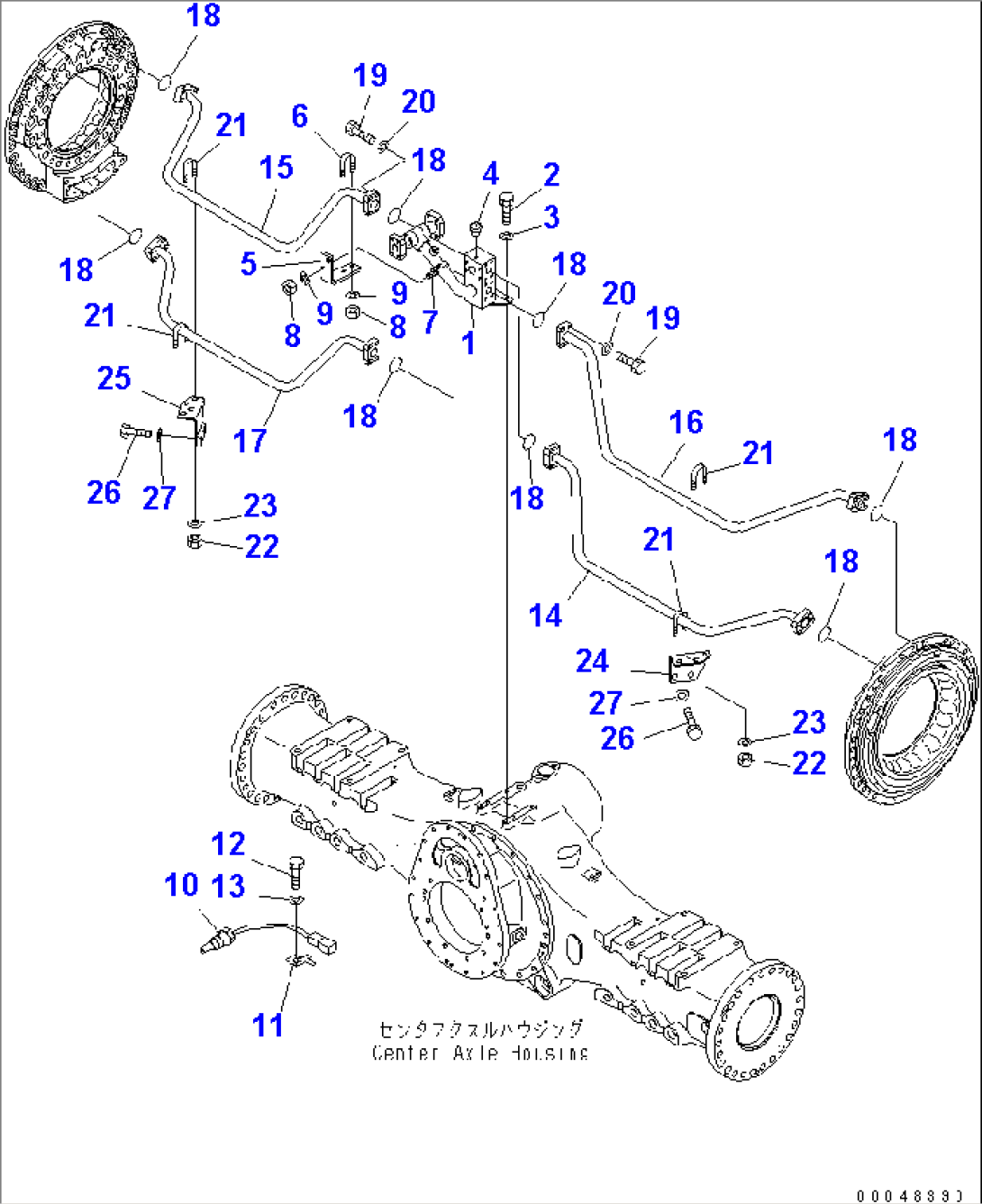 CENTER BRAKE COOLING(#2001-)