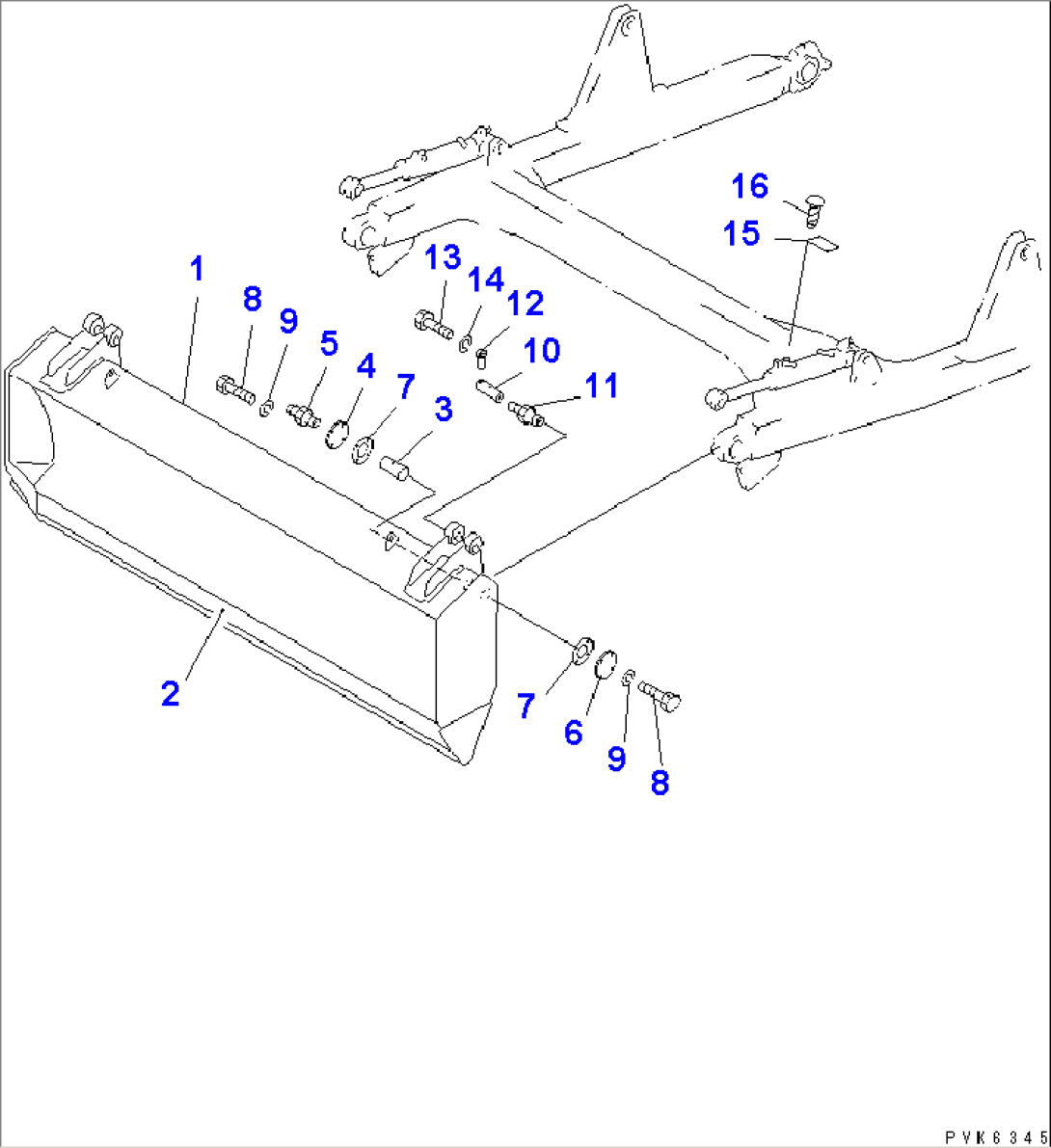 TRIMMING DOZER BLADE(#45001-47616)