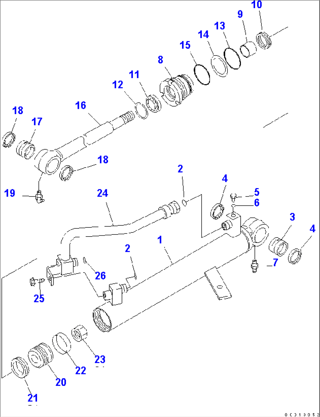 STEERING CYLINDER (INNER PARTS)(#65001-73932)