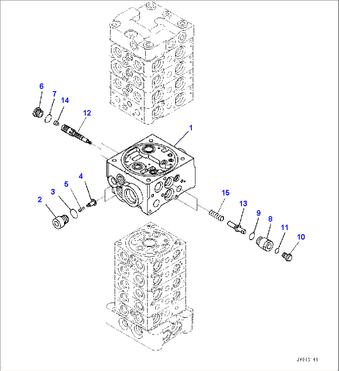 Control Valve, Inner Parts (5/20) (#5001-)