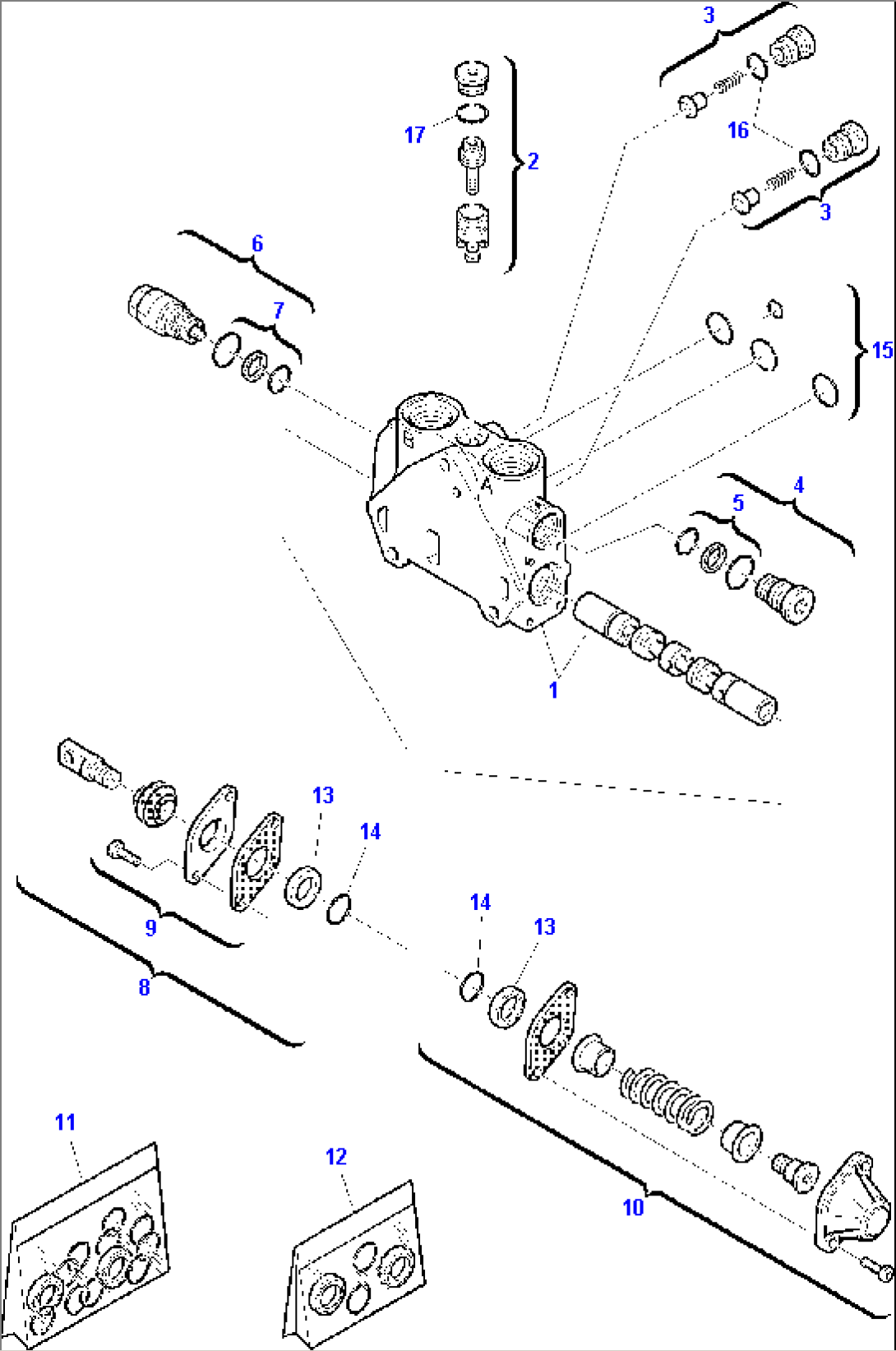 BACKHOE CONTROL VALVE (JIG ARM)