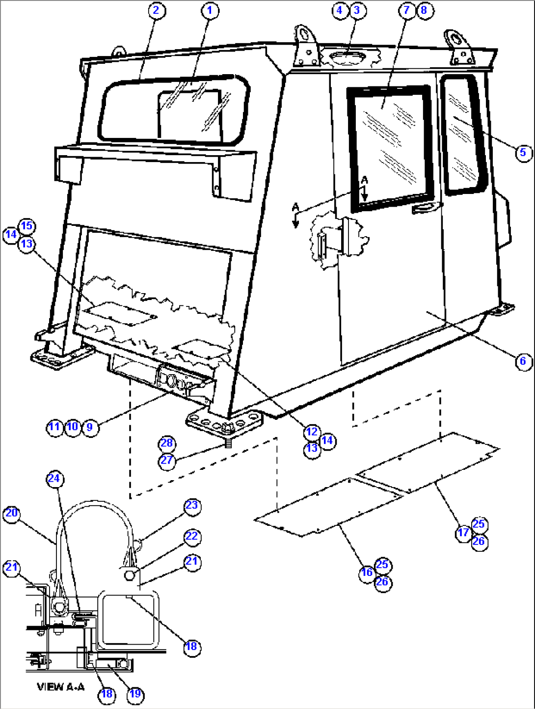 CAB ASSEMBLY - 1 (EK4250)