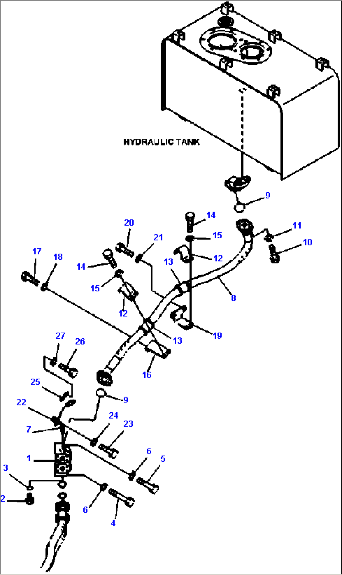 H4200-09A0 HYDRAULIC PIPING RETURN LINE