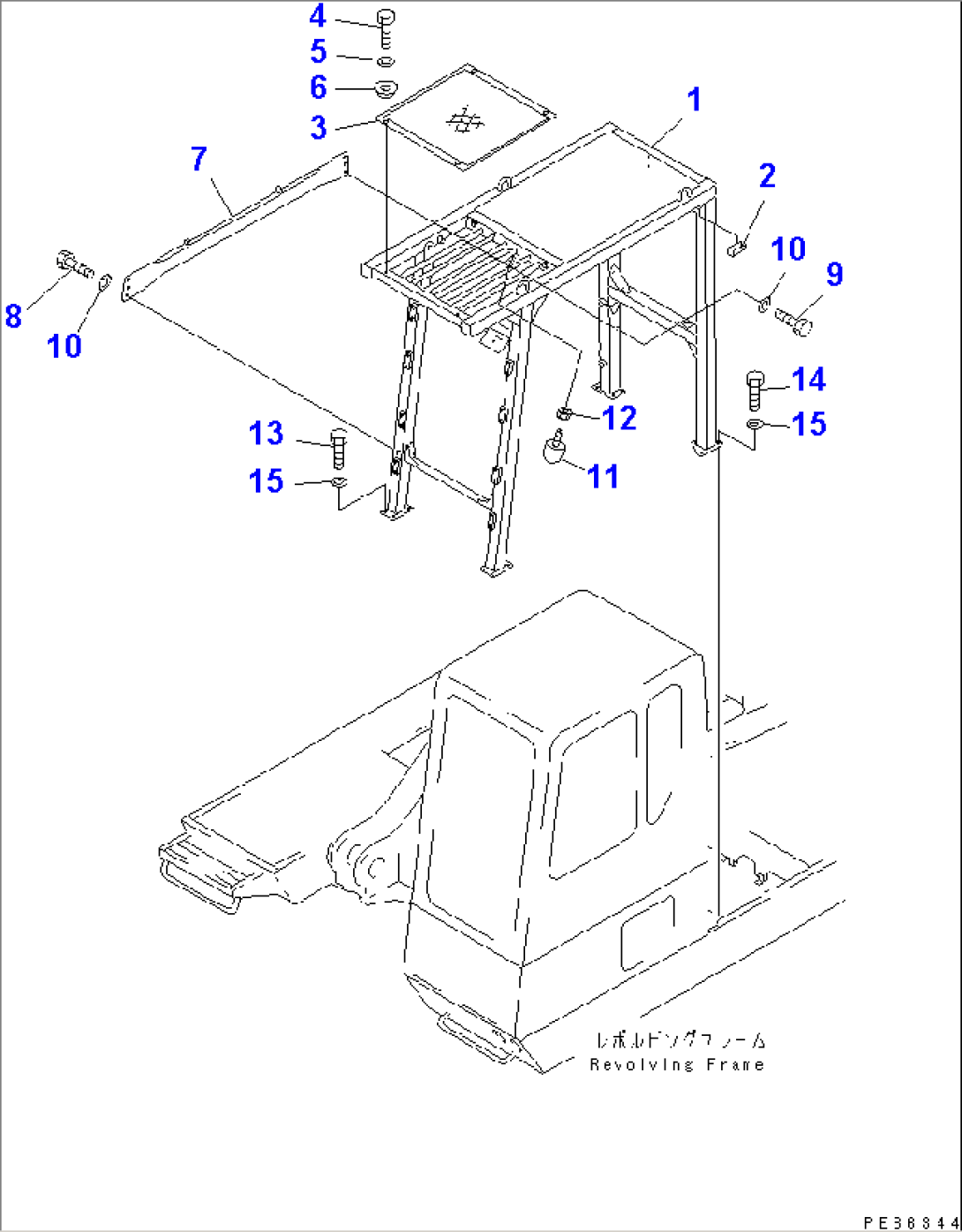 F.O.P.S. (GUARD) (WITH FRONT GUARD) (FOR HIGH CAB)(#20268-)