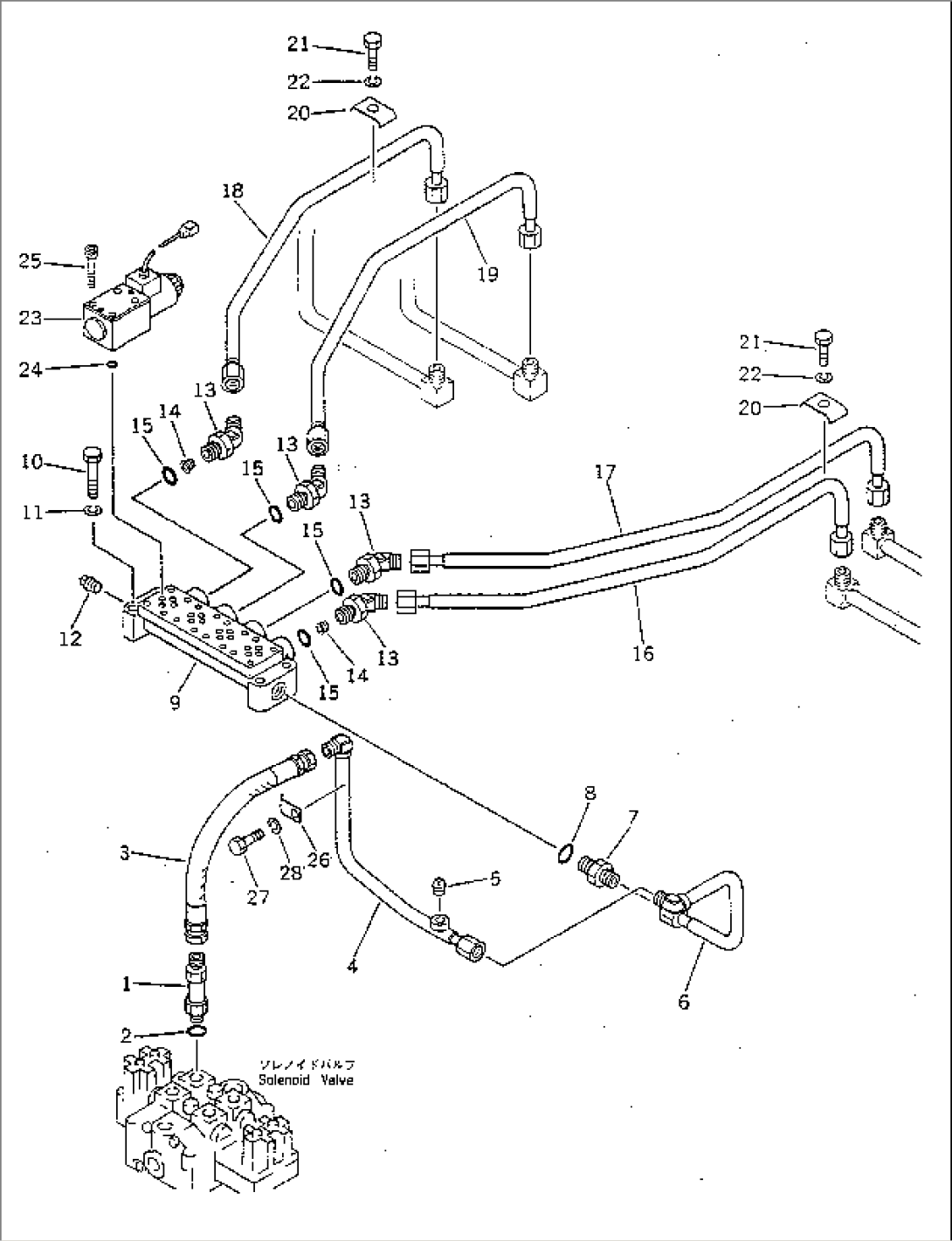 HYDRAULIC PIPING (OUTRIGGER) (2/2)