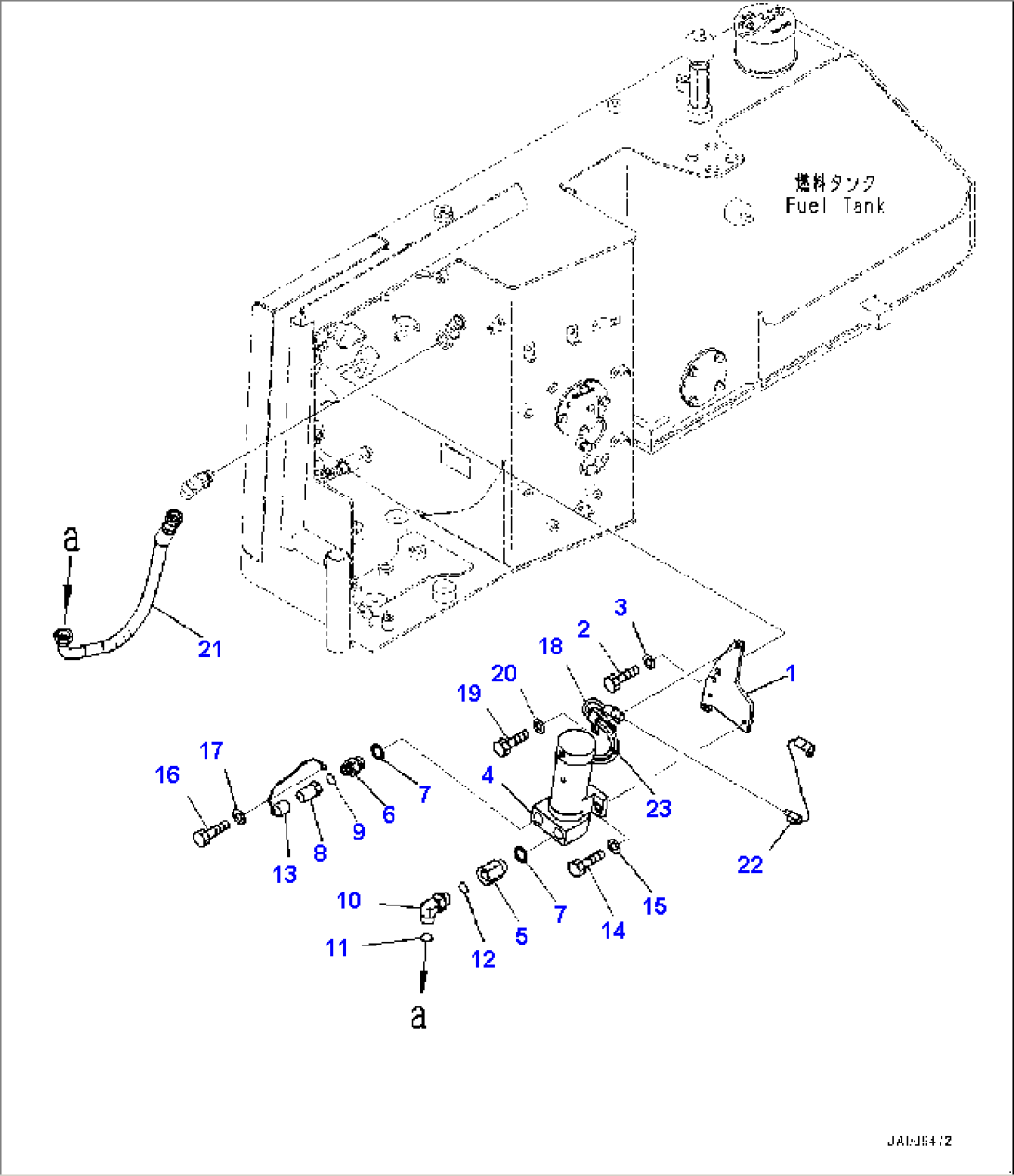 Fuel Tank, Sensor and Strainer (#30001-)