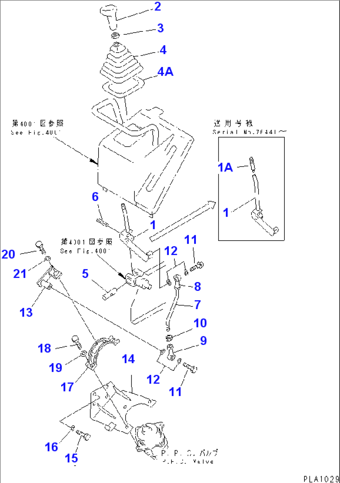 TRANSMISSION CONTROL LEVER (FOR MONO LEVER STEERING)