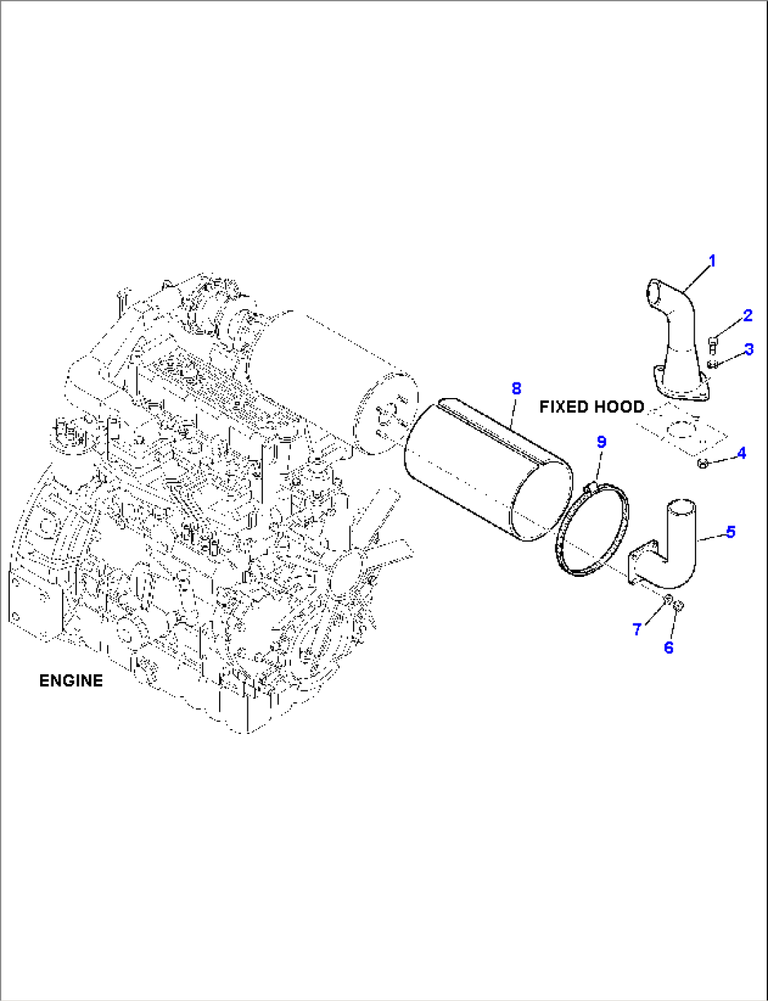 MUFFLER AND PIPING