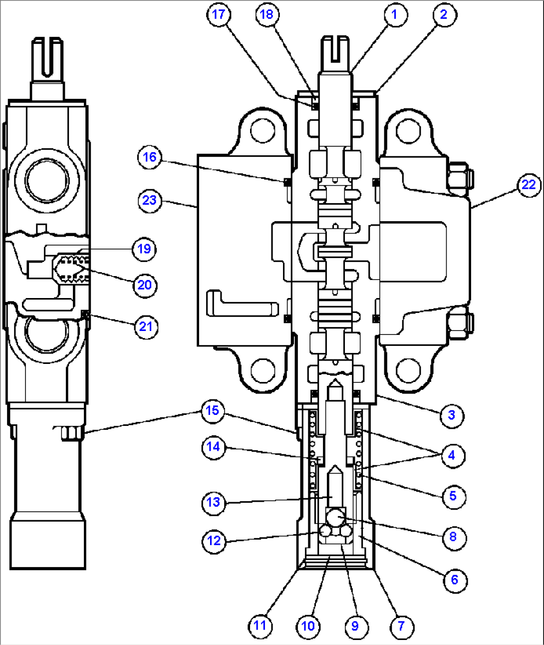 HOIST PILOT VALVE ASSM - 1 (PB8275)