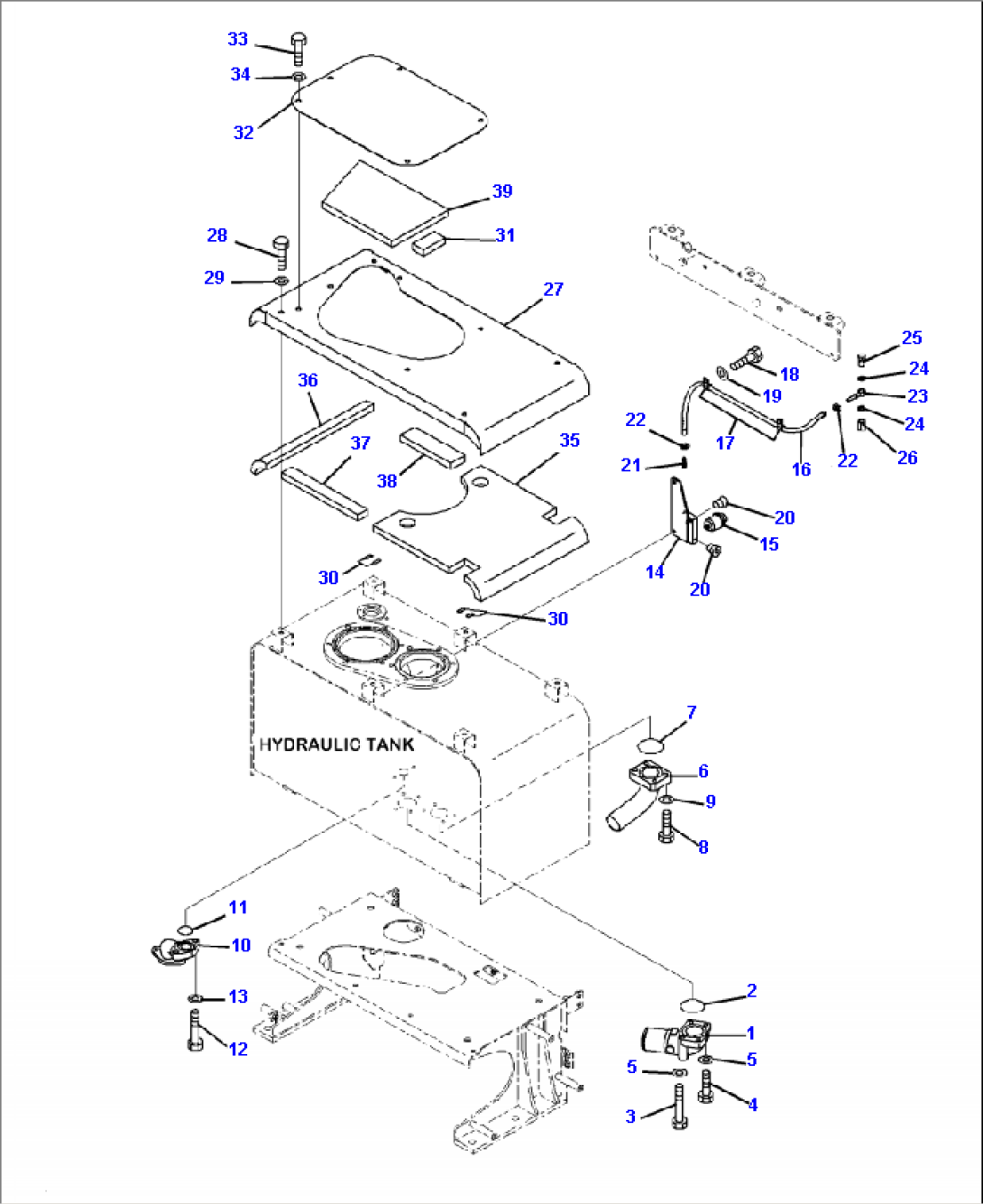 H0110-05A0 HYDRAULIC TANK COVER AND DUST INDICATOR