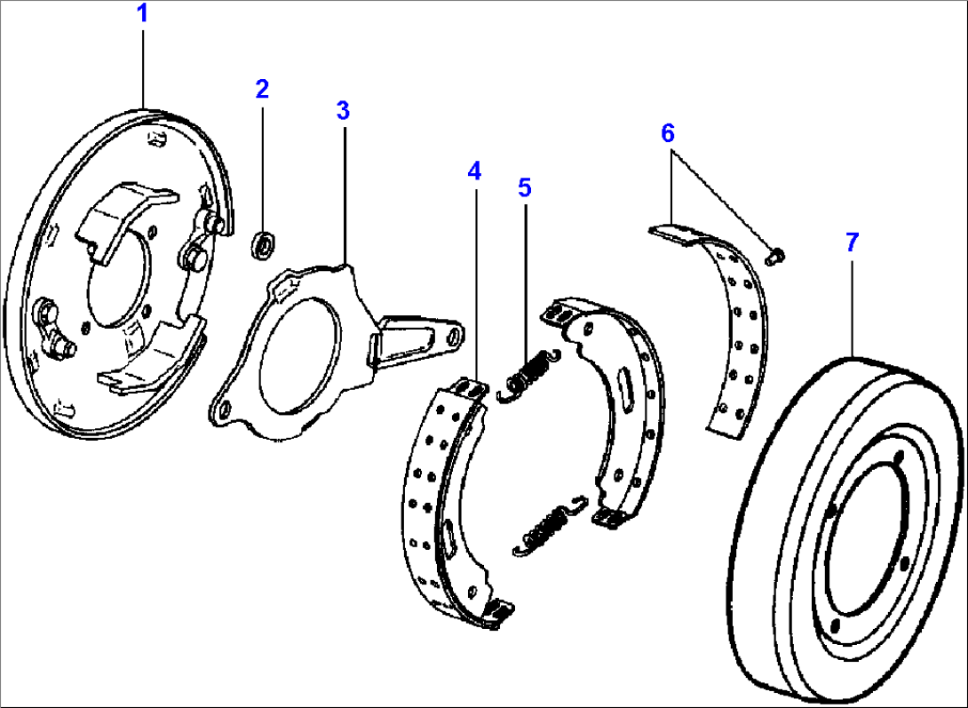 PARKING BRAKE - CLARK AXLE S/N 09701 & 09702