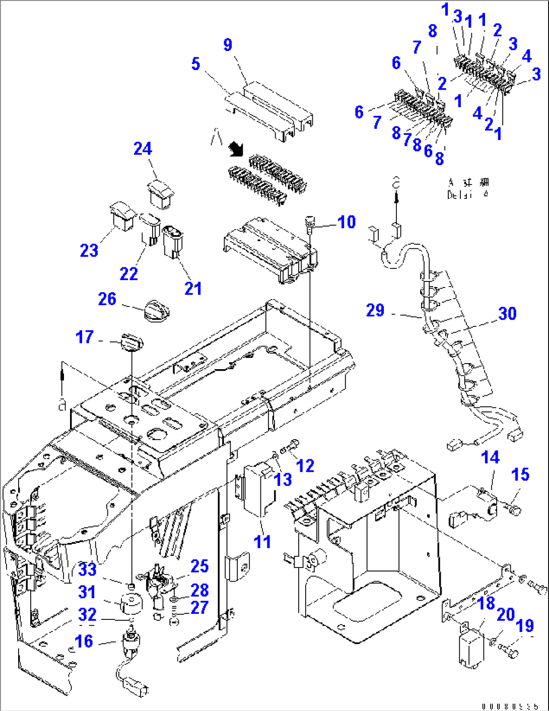 LOADER CONTROL (ELECTRICAL PARTS) (FOR ATTACHMENT LEVER AND MULTI COUPLER)(#70001-)