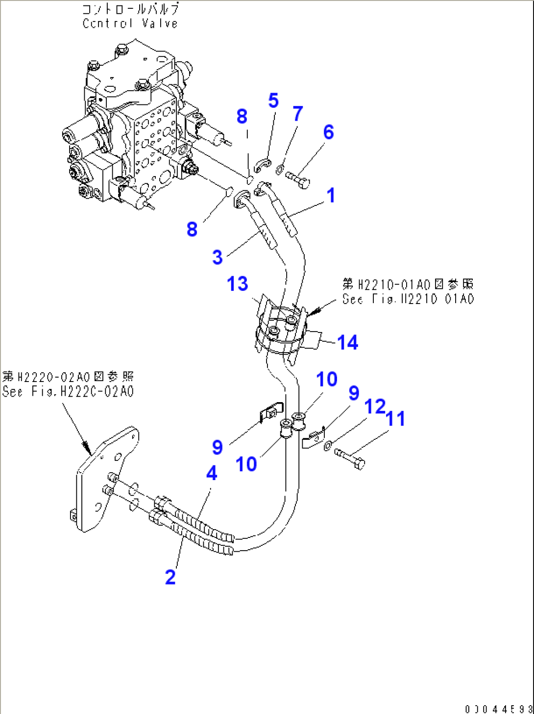 TILT LINE (TILT VALVE SIDE)