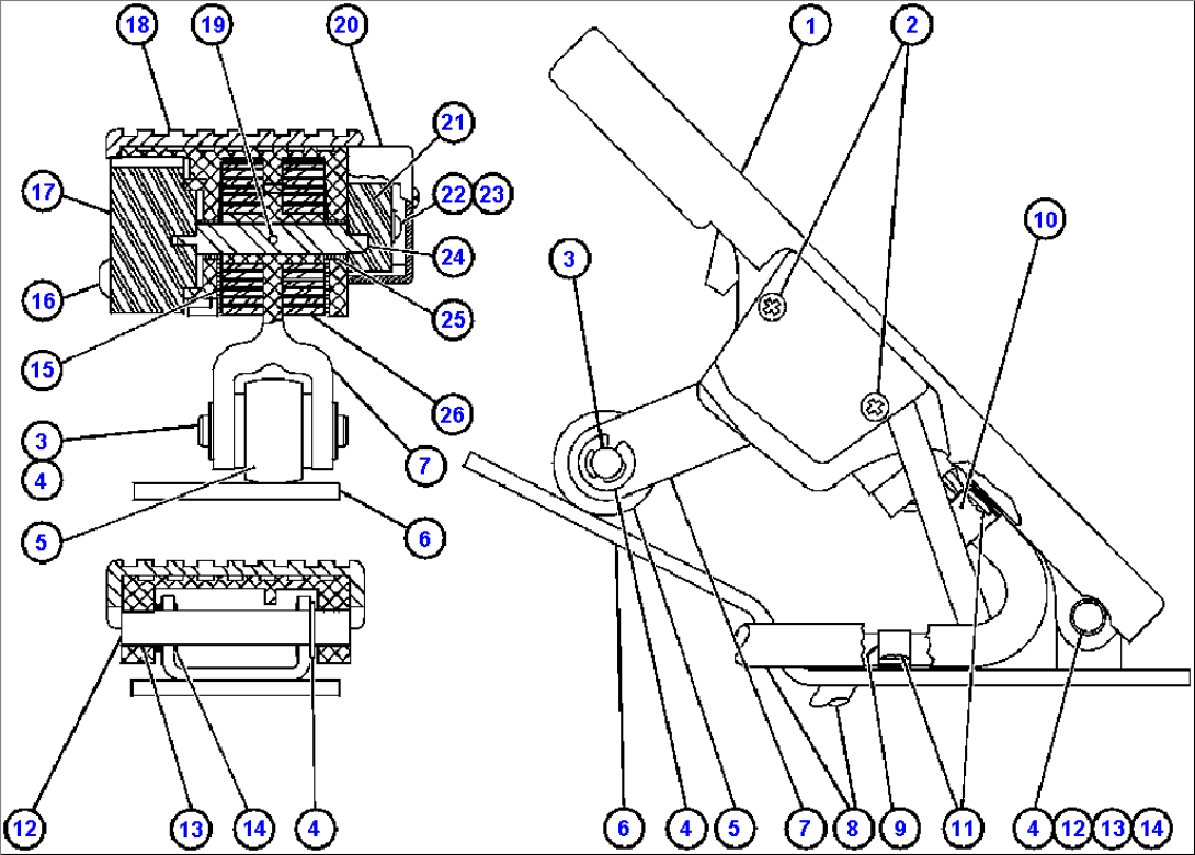ELECTRONIC TREADLE ASSM (561-44-A1370)