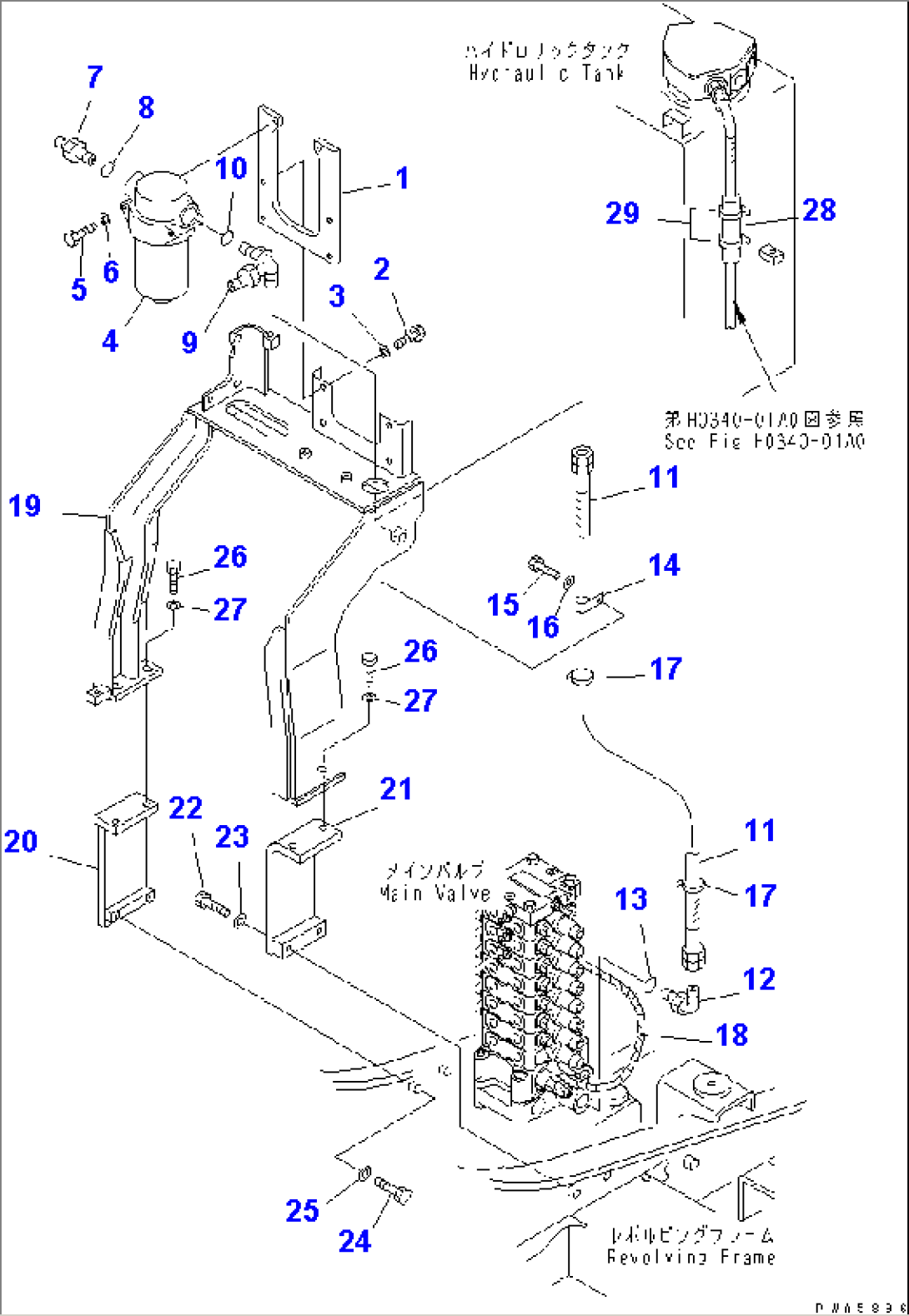 ATTACHMENT LINE (FILTER LINE AND BRACKET)(#45001-52373)