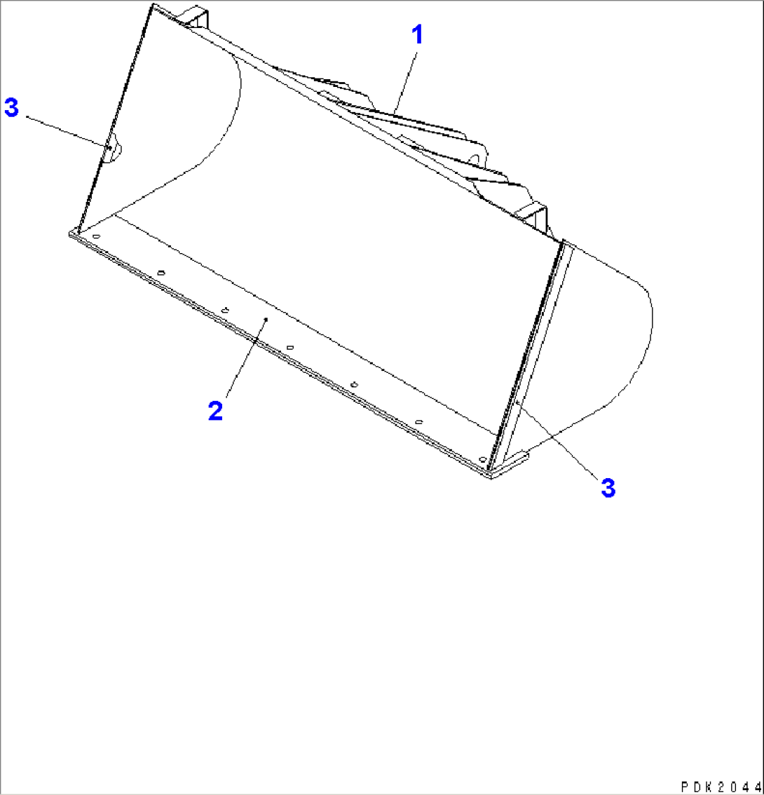 BUCKET¤ 0.6M3 (REMOVE SNOW SPEC.)(#14192-18999)