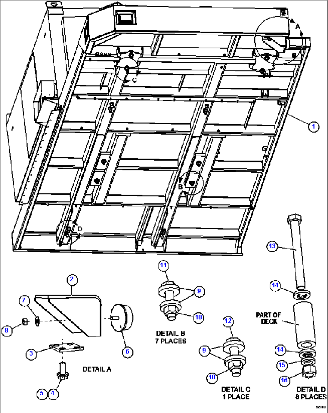 R.H. DECK & RETARDING GRID INSTALLATION