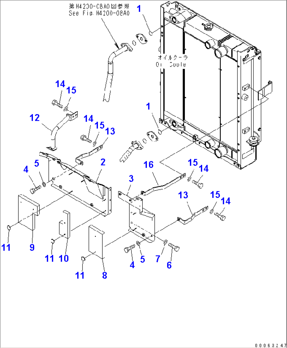 RADIATOR (RADIATOR BAFFLE)(#75001-)