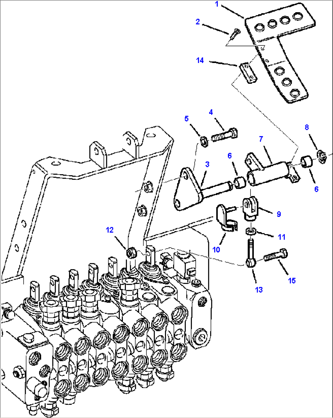 FIG. K4520-01A0 RIGHT BACKHOE CONTROL PEDAL - EXCAVATOR STYLE