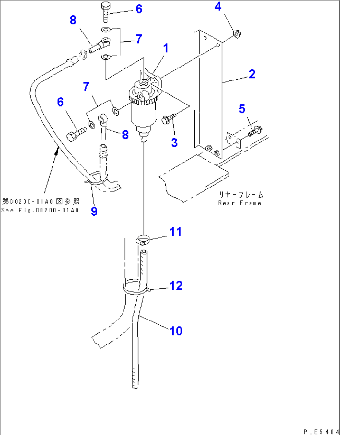 FUEL LINE (WATER SEPARATOR AND PIPING)