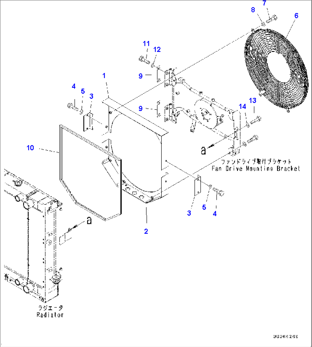 Radiator, Fan Guard (#80001-)