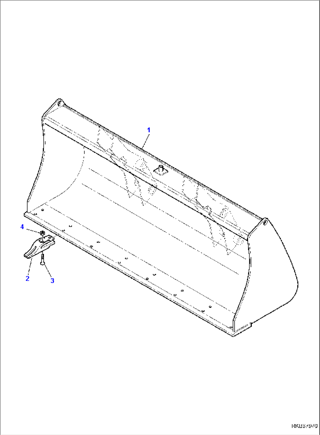 BUCKET (L=2320 mm) (TUV)