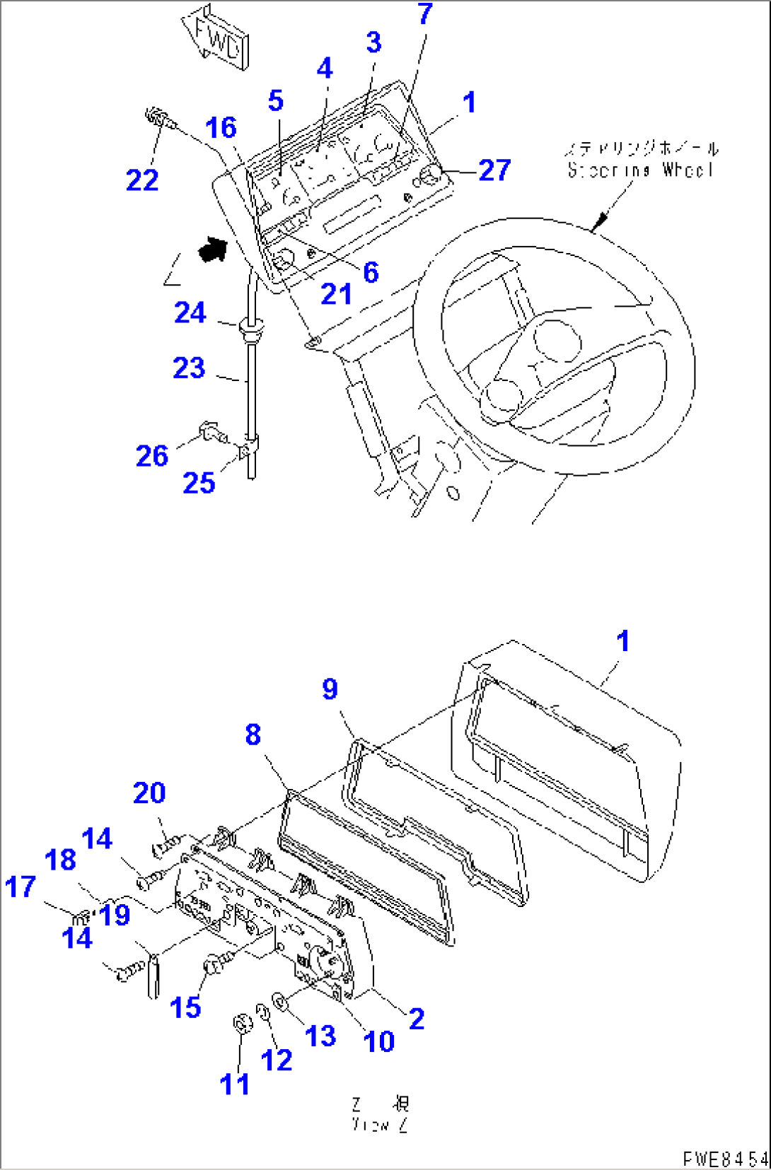 GAUGE AND SENSOR (FOR 4-SPEED)(#53001-54094)