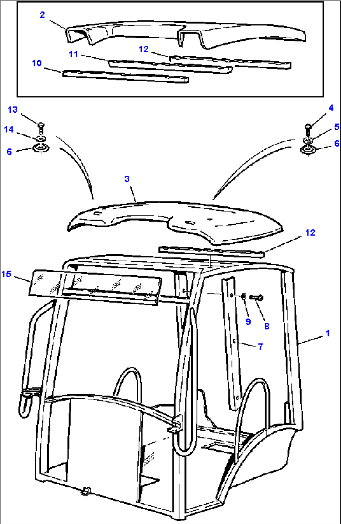 FIG. K5300-01A0 CANOPY - ROOF AND GLASS