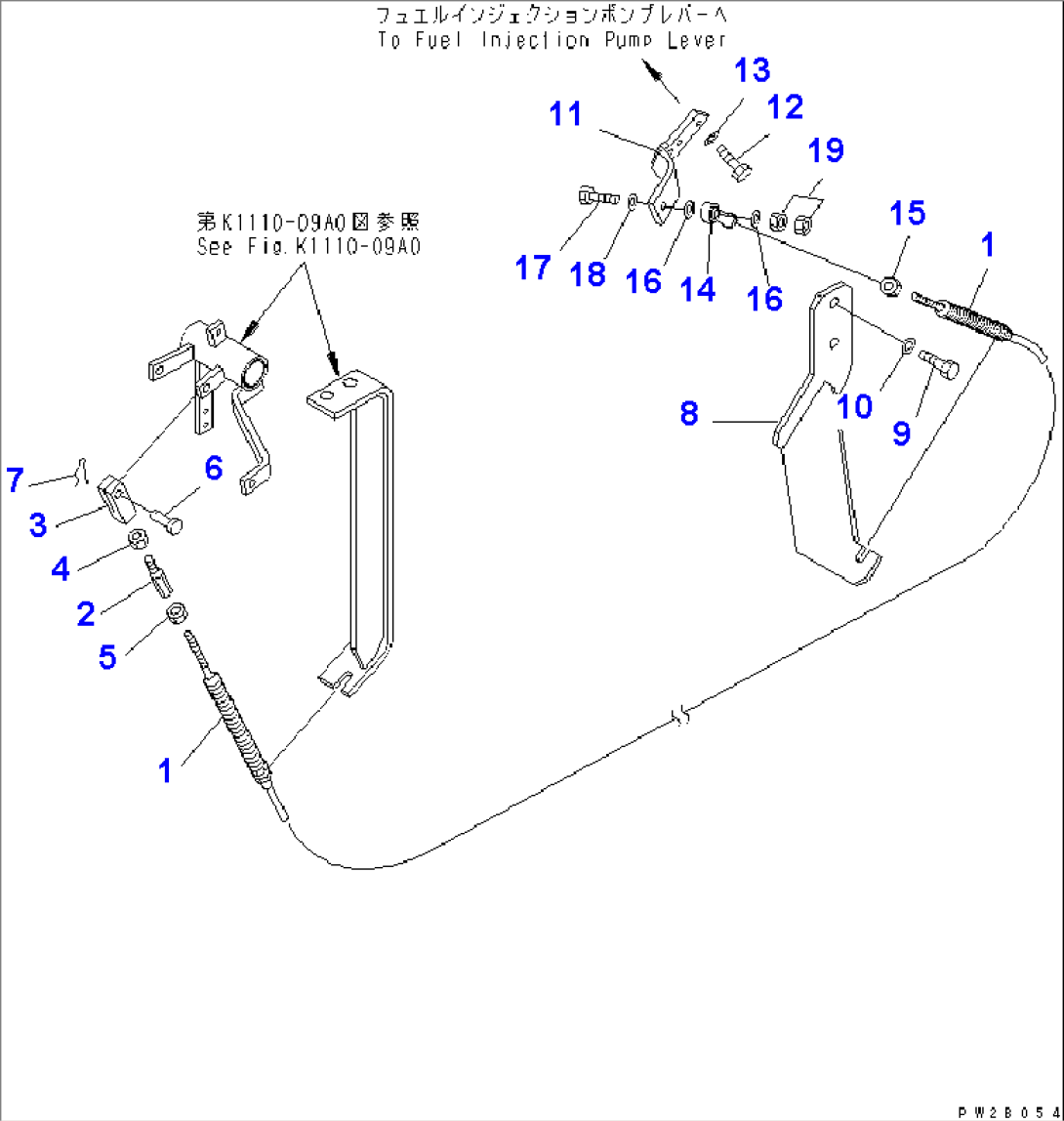 ENGINE ACCESSORY (ACCELERATOR CONTROL) (VARIABLE HORSEPOWER TYPE)(#50001-51000)