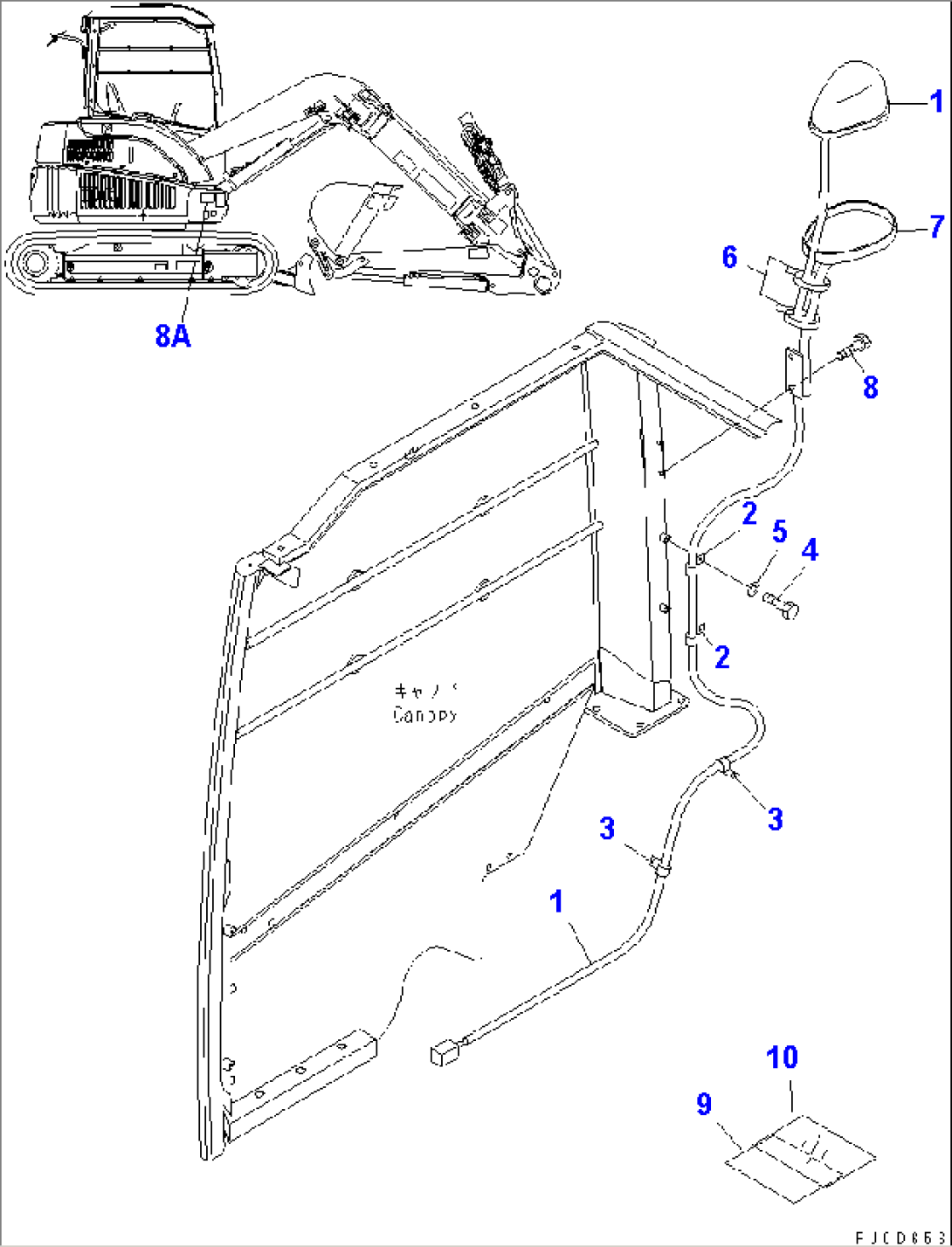 ARM CRANE (LAMP AND PLATE)