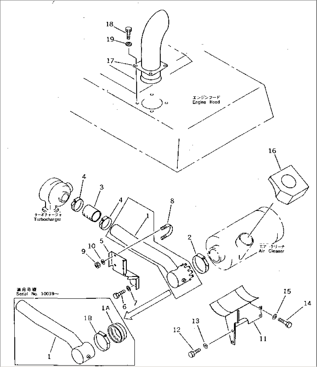 AIR INTAKE AND TAIL PIPE(#10001-10143)