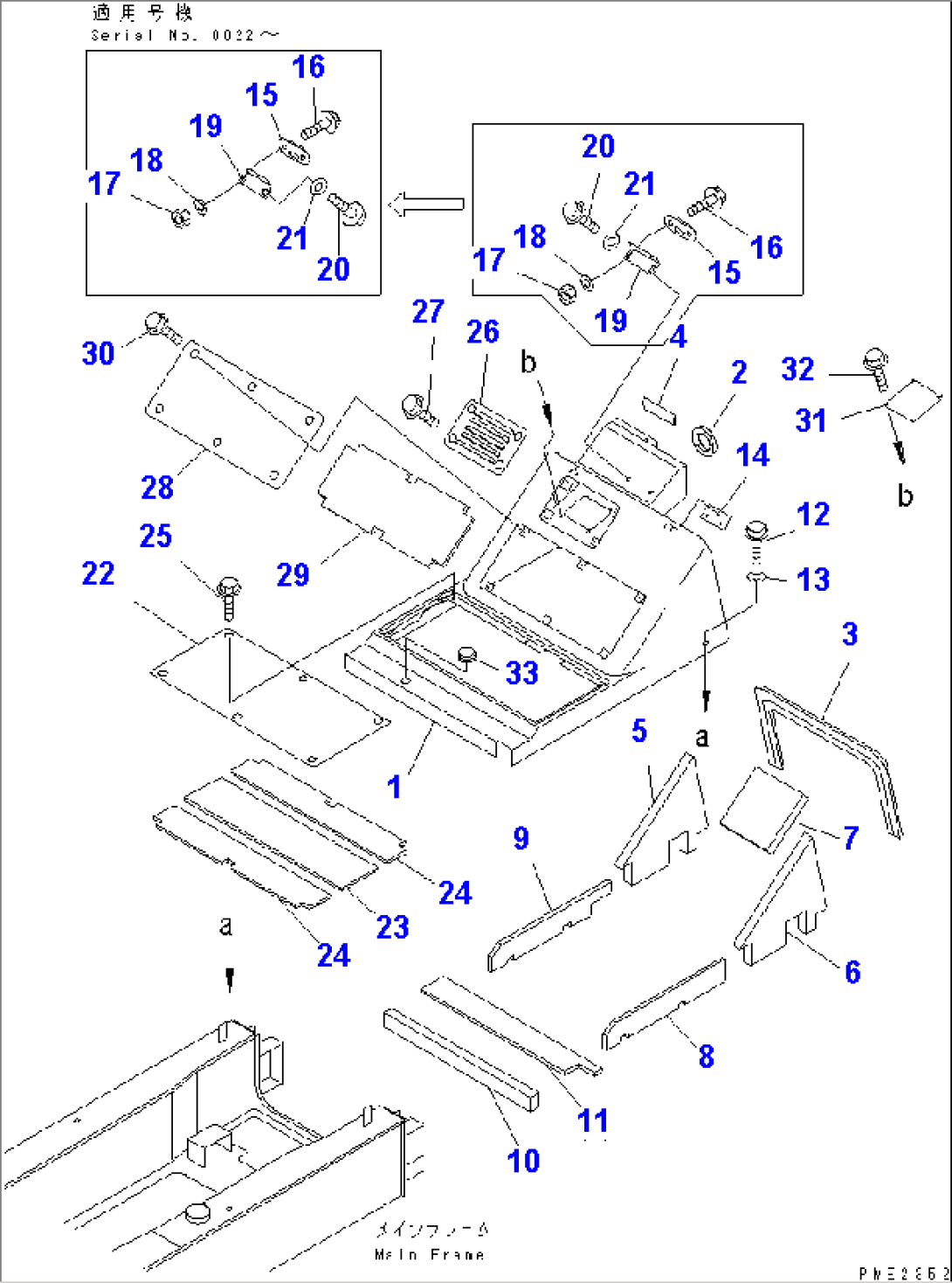 RADIATOR GUARD AND HOOD (FRONT HOOD)(#10001-10300)