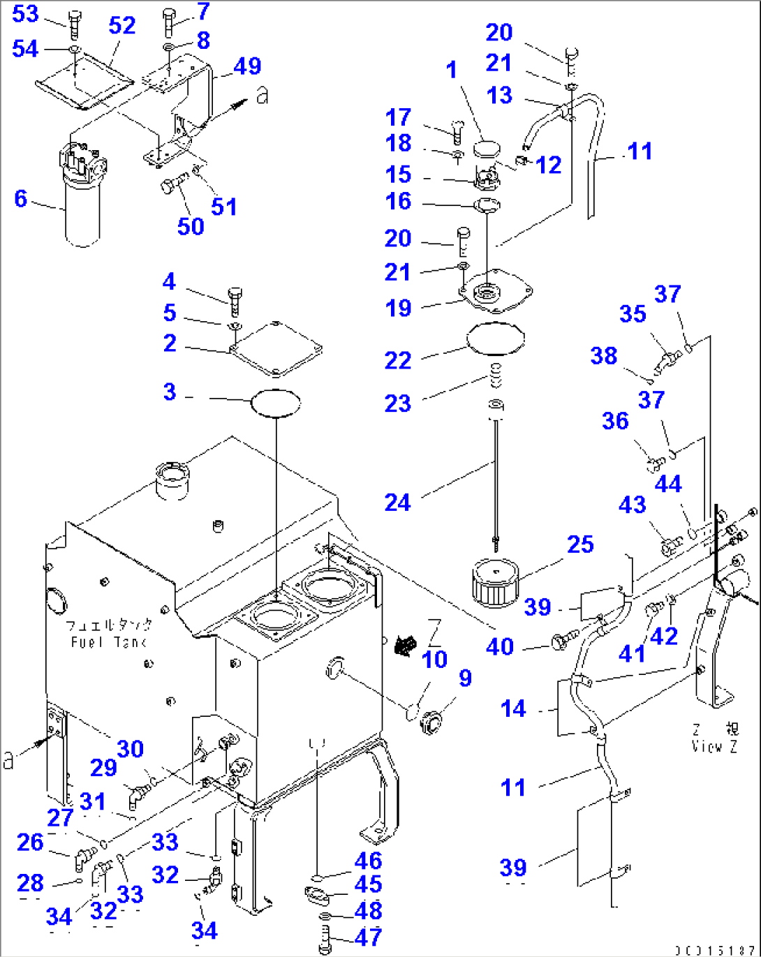 HYDRAULIC TANK (ACCESSORY) (CALIFORNIA SPEC.)(#51001-)