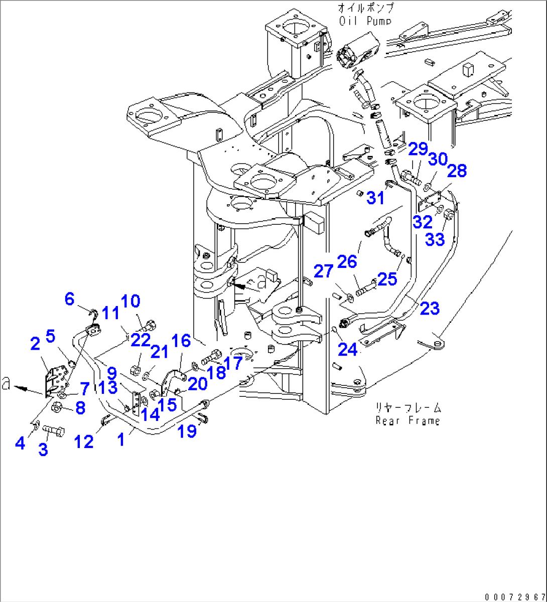 BRAKE PIPING (COOLING LINE¤ REAR) (FRONT SUCTION) (FOR BRAKE COOLING SYSTEM)(#55001-)