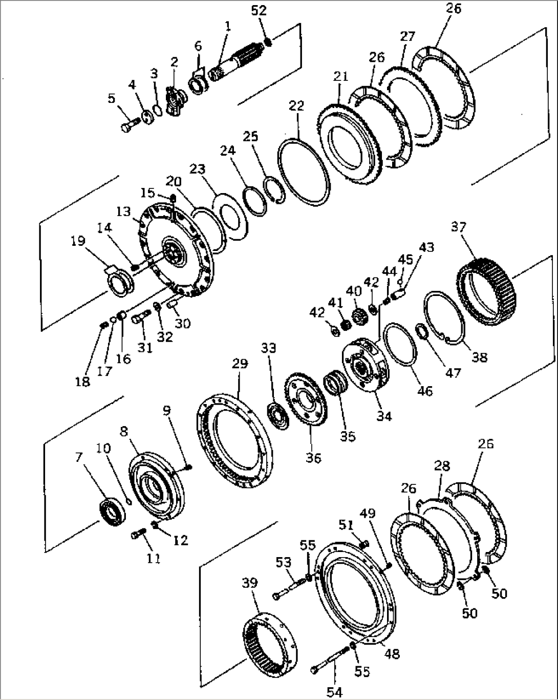HIGH AND LOW CLUTCH (FOR HEAVY DUTY)(#1819-)