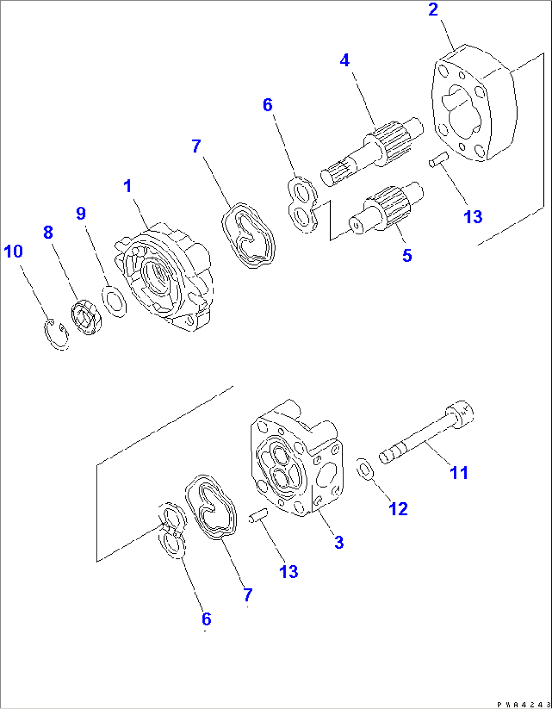 HYDRAULIC PUMP (INNER PARTS) (FOR EMERGENCY STEERING)