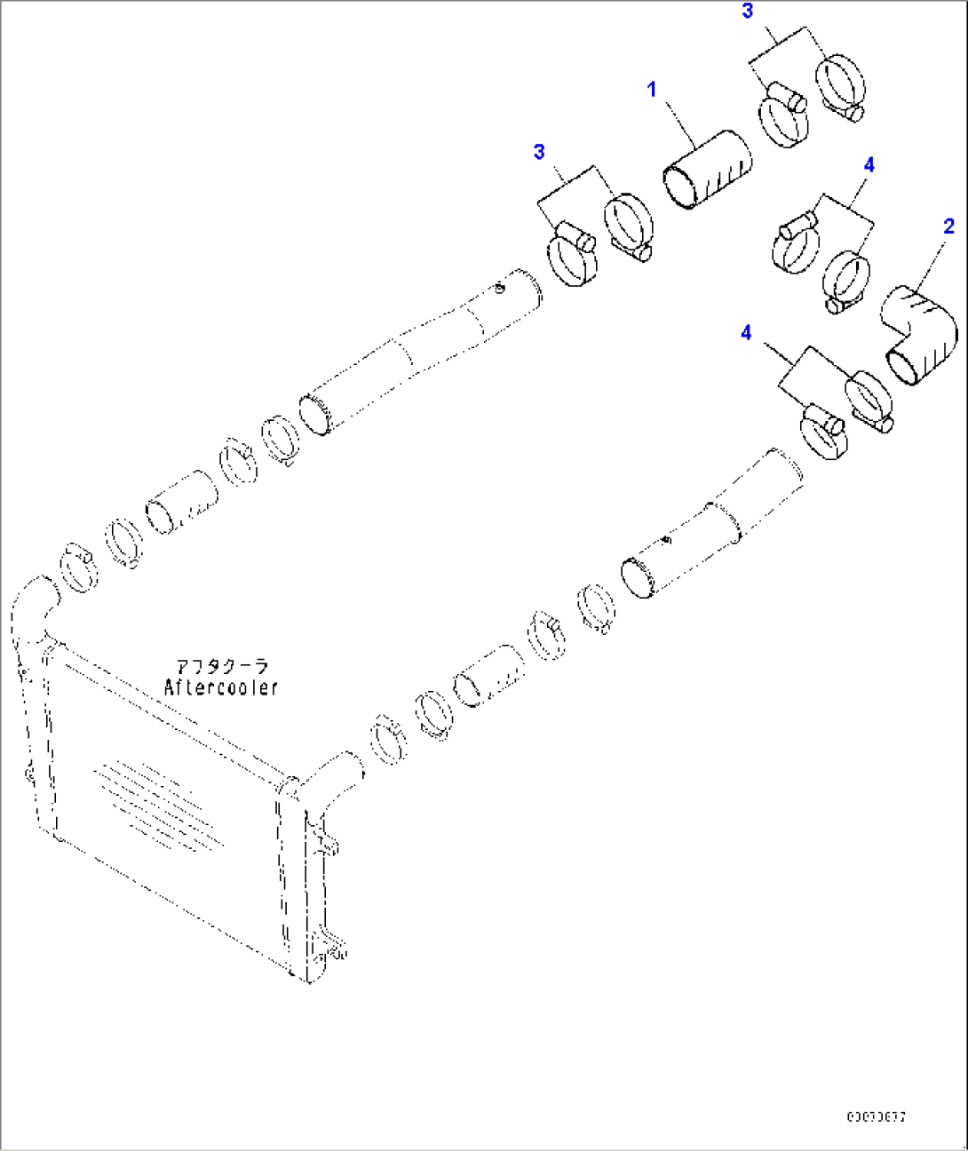 Air Intake and Exhaust Connectors, Exhaust Piping (#2658-)