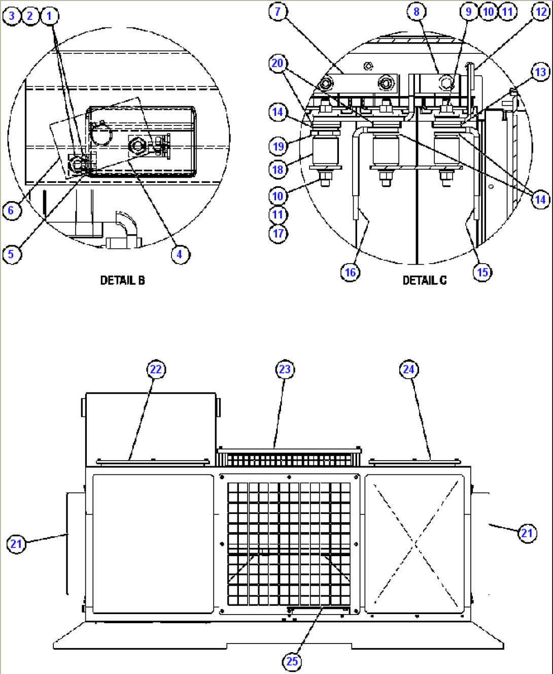RETARDING GRID ASSEMBLY - 7 STEP - 3 (PC2158)