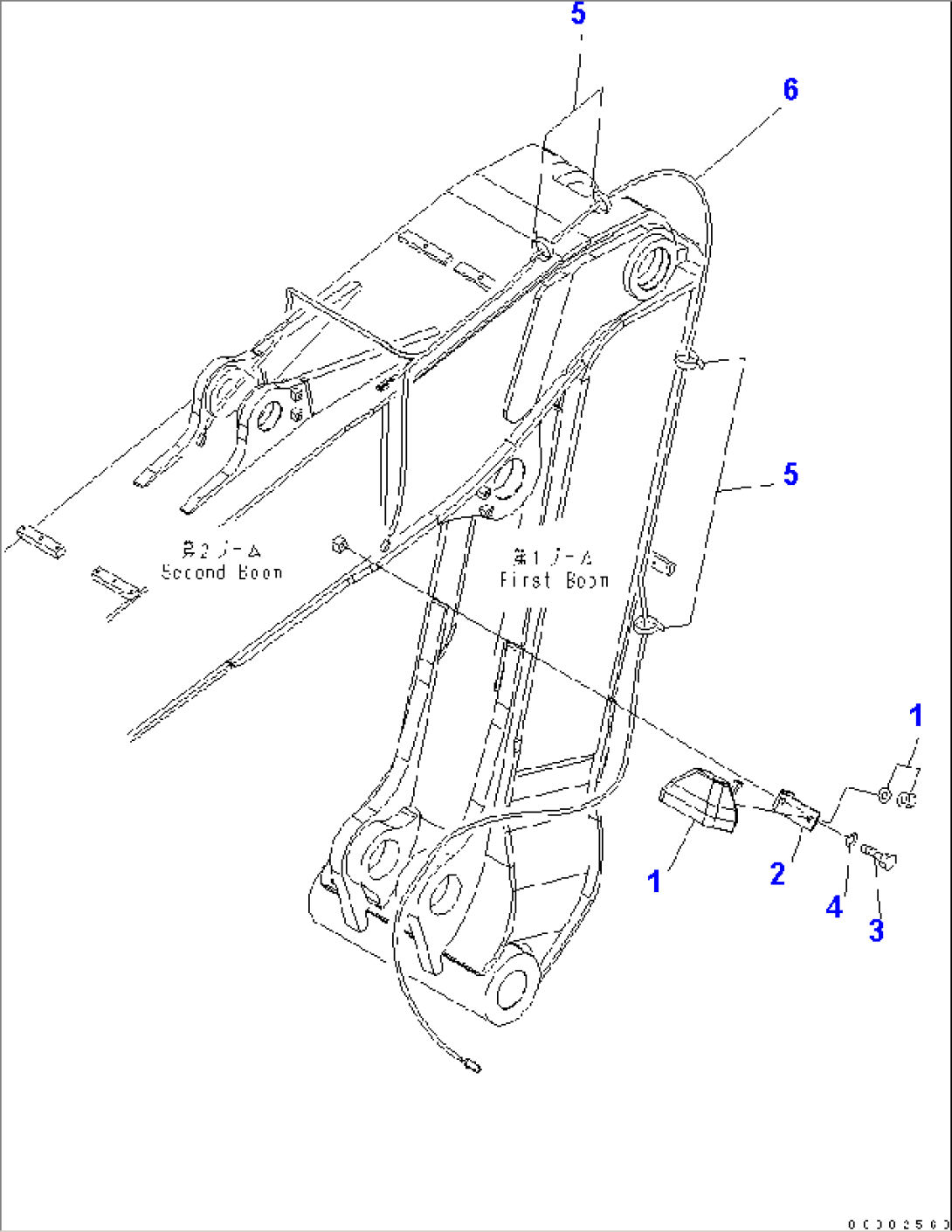 2-PIECE BOOM (WORK LAMP)