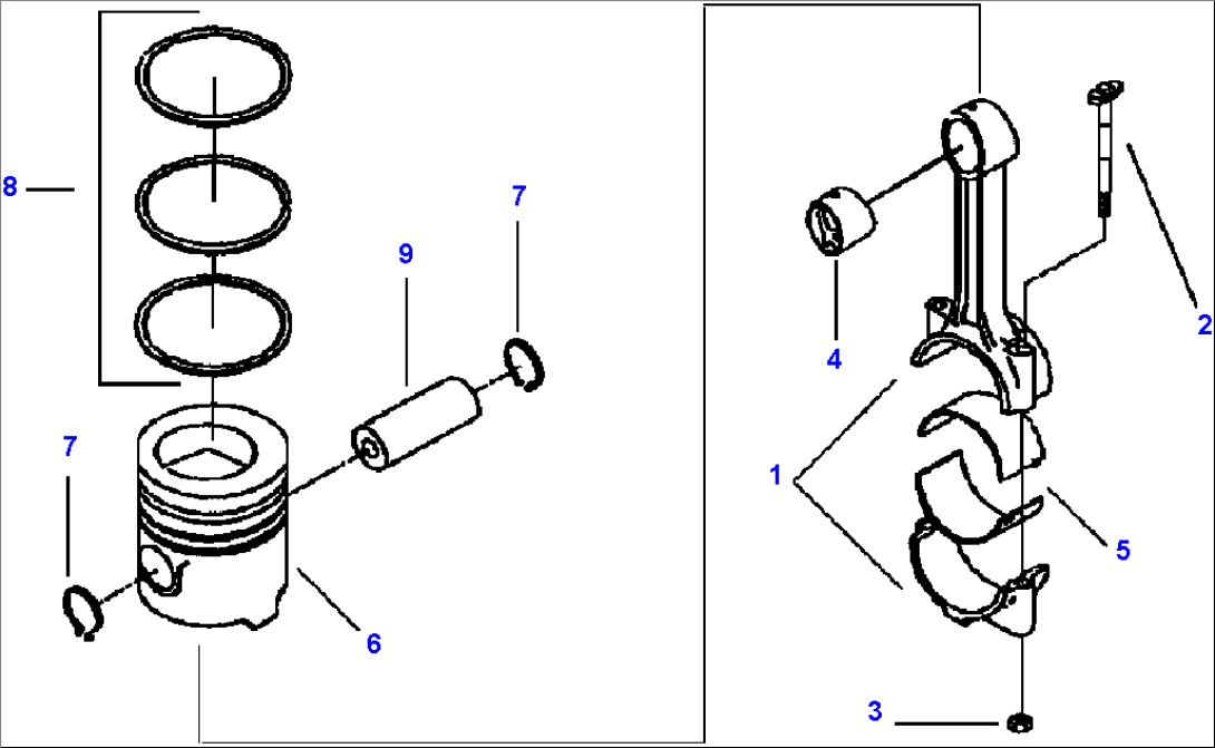 FIG. A2126-A3A3 PISTON AND CONNECTING ROD