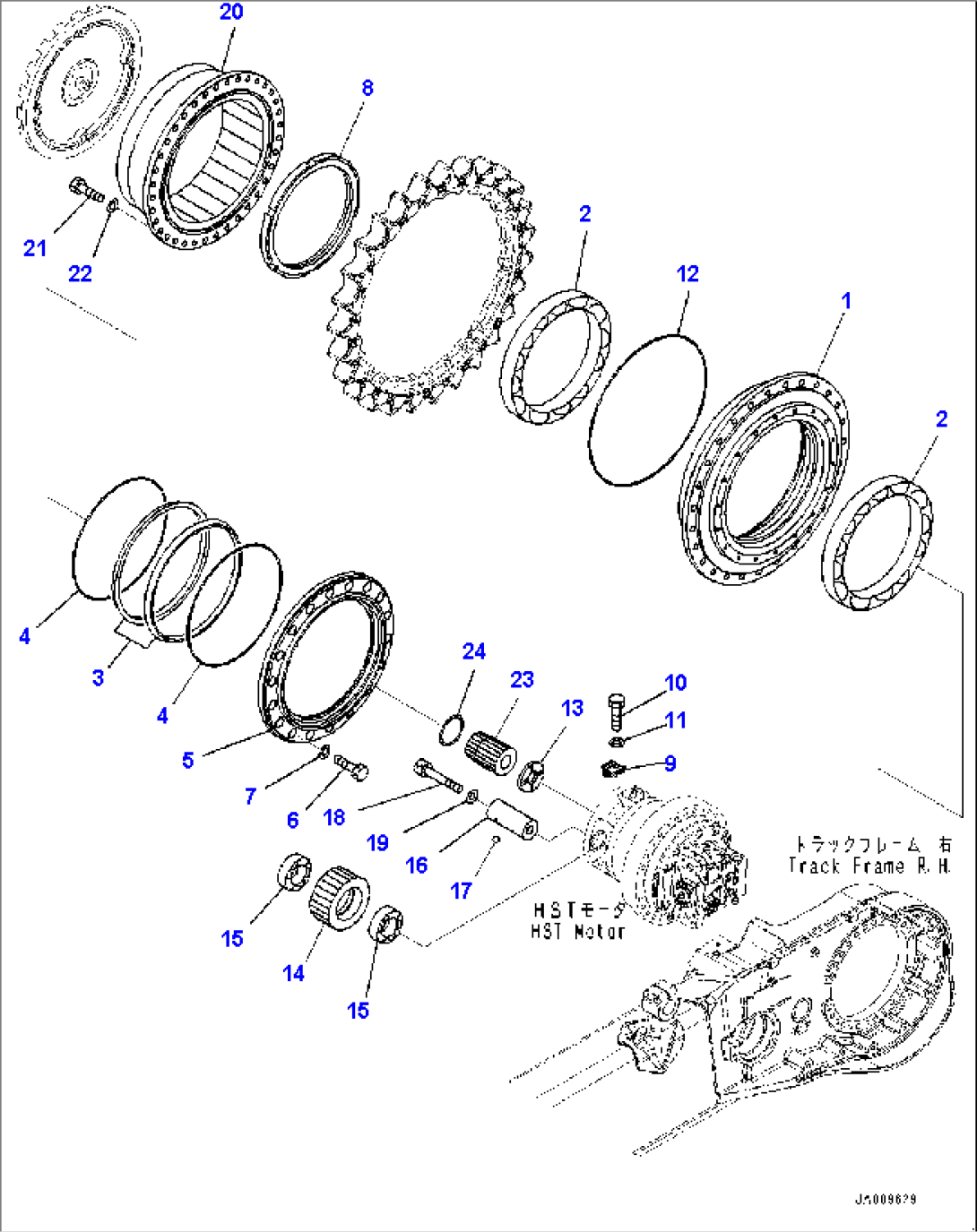 Final Drive, Hub, R.H. (#30001-31847)